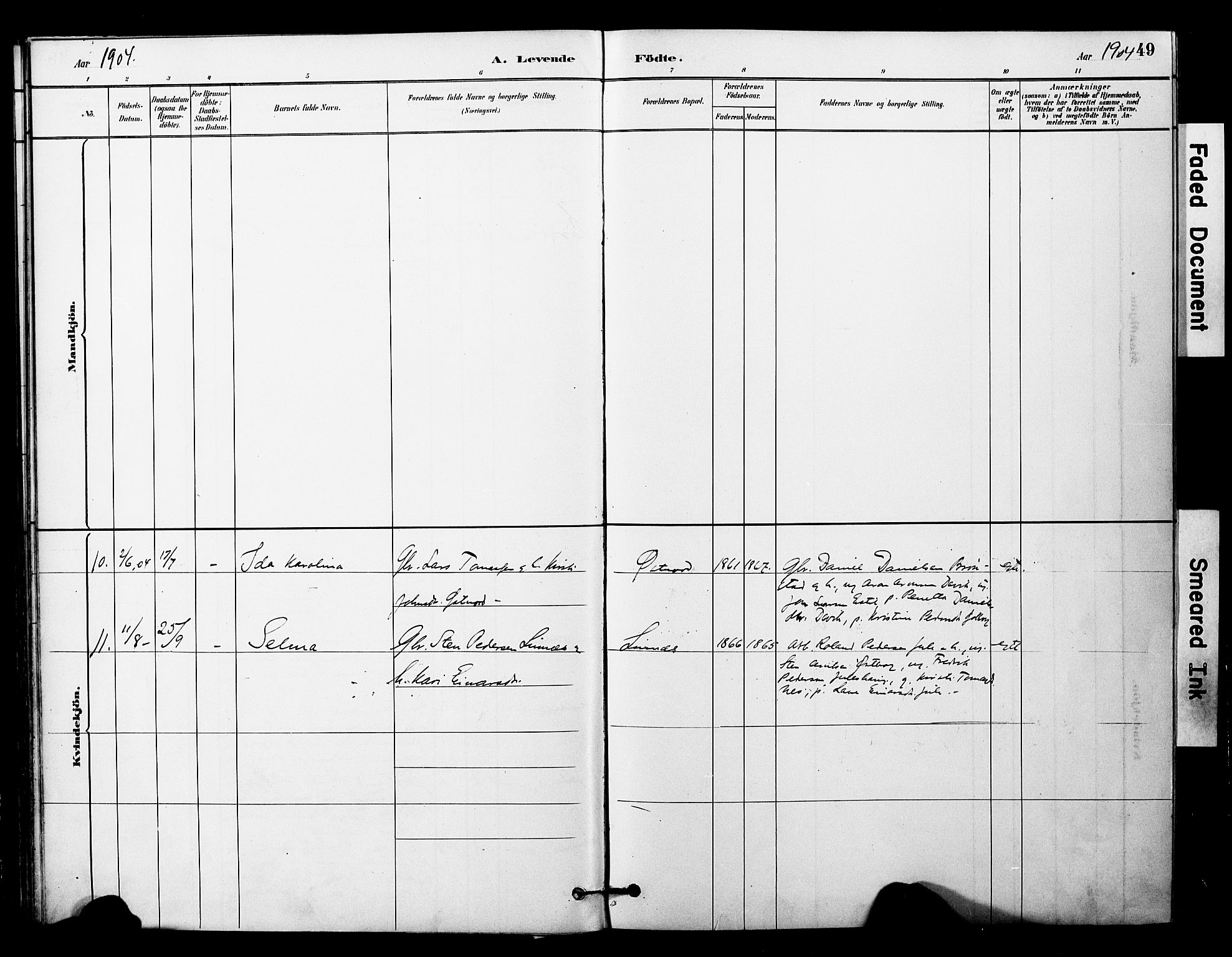 Ministerialprotokoller, klokkerbøker og fødselsregistre - Nord-Trøndelag, AV/SAT-A-1458/757/L0505: Ministerialbok nr. 757A01, 1882-1904, s. 49