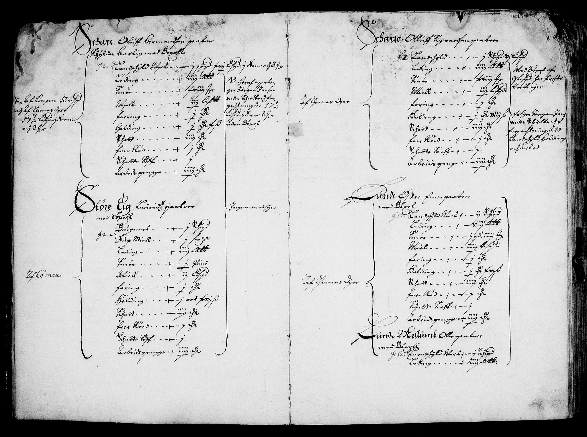 Rentekammeret inntil 1814, Realistisk ordnet avdeling, AV/RA-EA-4070/On/L0001/0001: Statens gods / [Jj 1]: Jordebok over Hannibal Sehesteds gods, 1651, s. 6