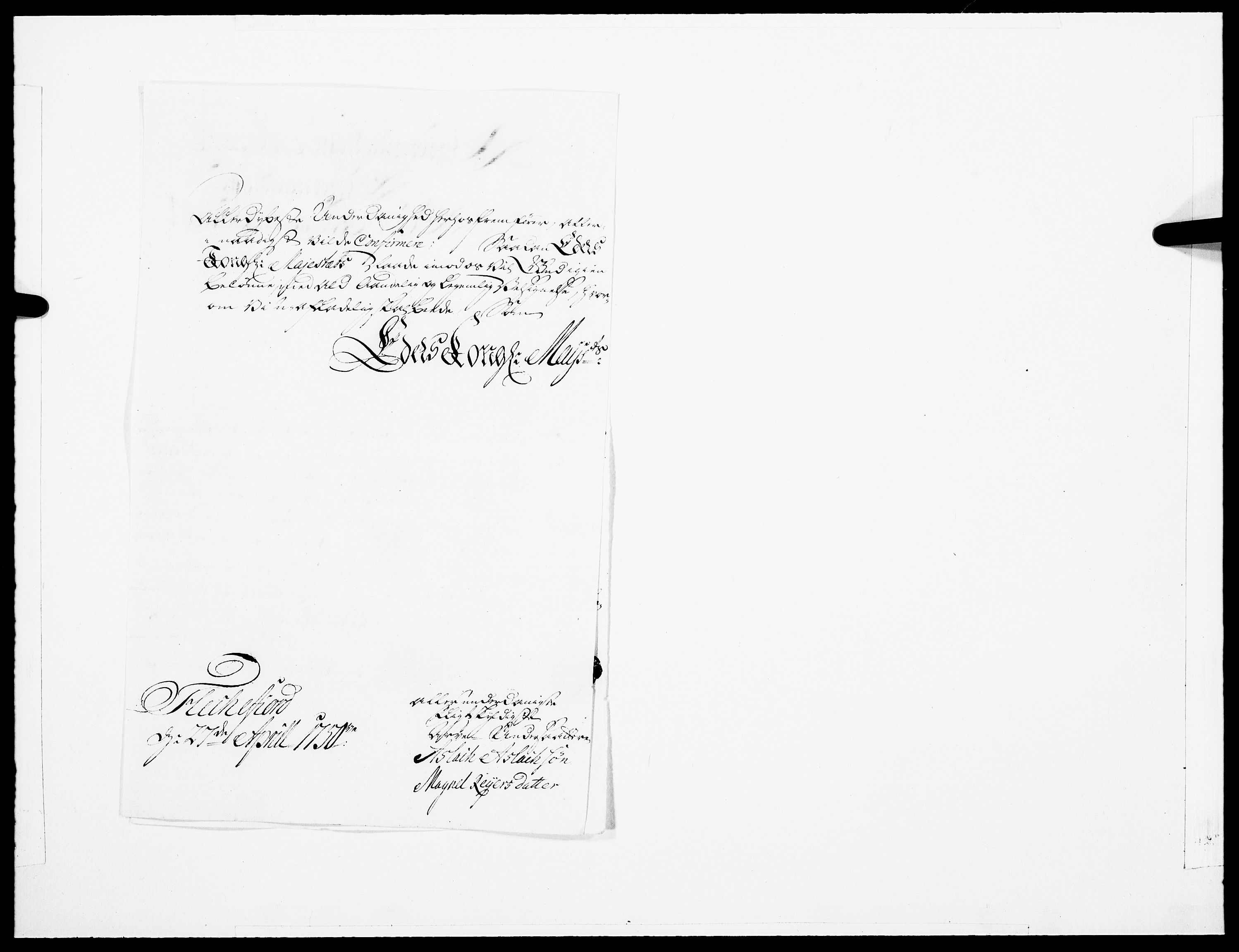 Danske Kanselli 1572-1799, AV/RA-EA-3023/F/Fc/Fcc/Fcca/L0155: Norske innlegg 1572-1799, 1750, s. 258