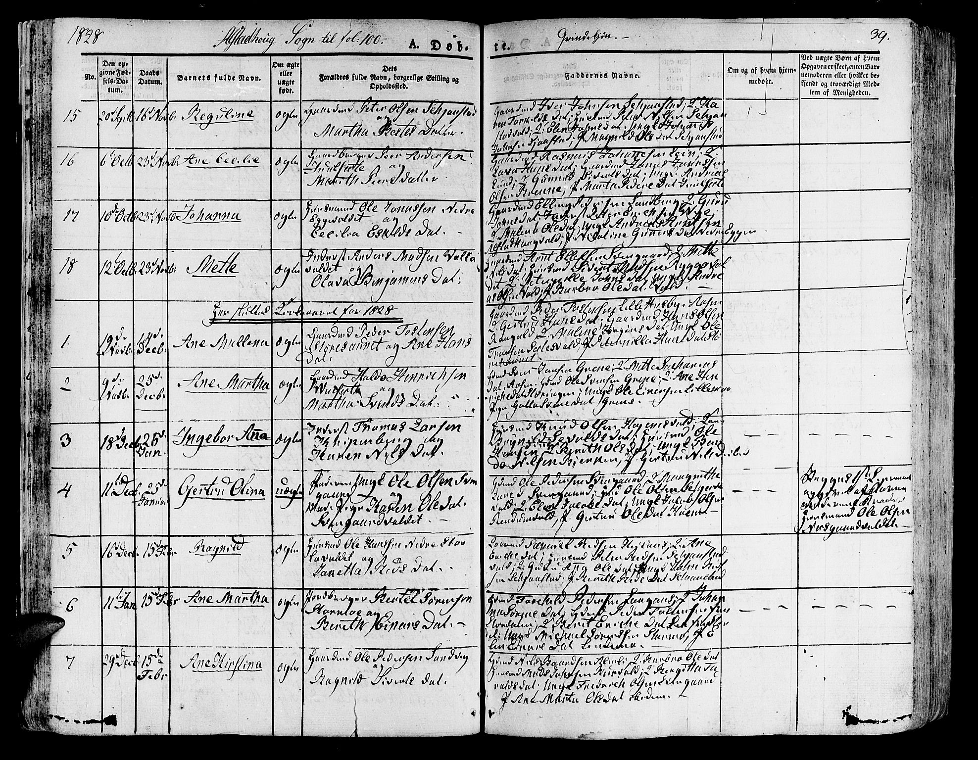 Ministerialprotokoller, klokkerbøker og fødselsregistre - Nord-Trøndelag, SAT/A-1458/717/L0152: Ministerialbok nr. 717A05 /1, 1825-1836, s. 39