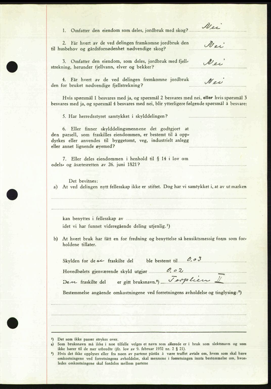 Idd og Marker sorenskriveri, AV/SAO-A-10283/G/Gb/Gbb/L0012: Pantebok nr. A12, 1949-1949, Dagboknr: 1354/1949