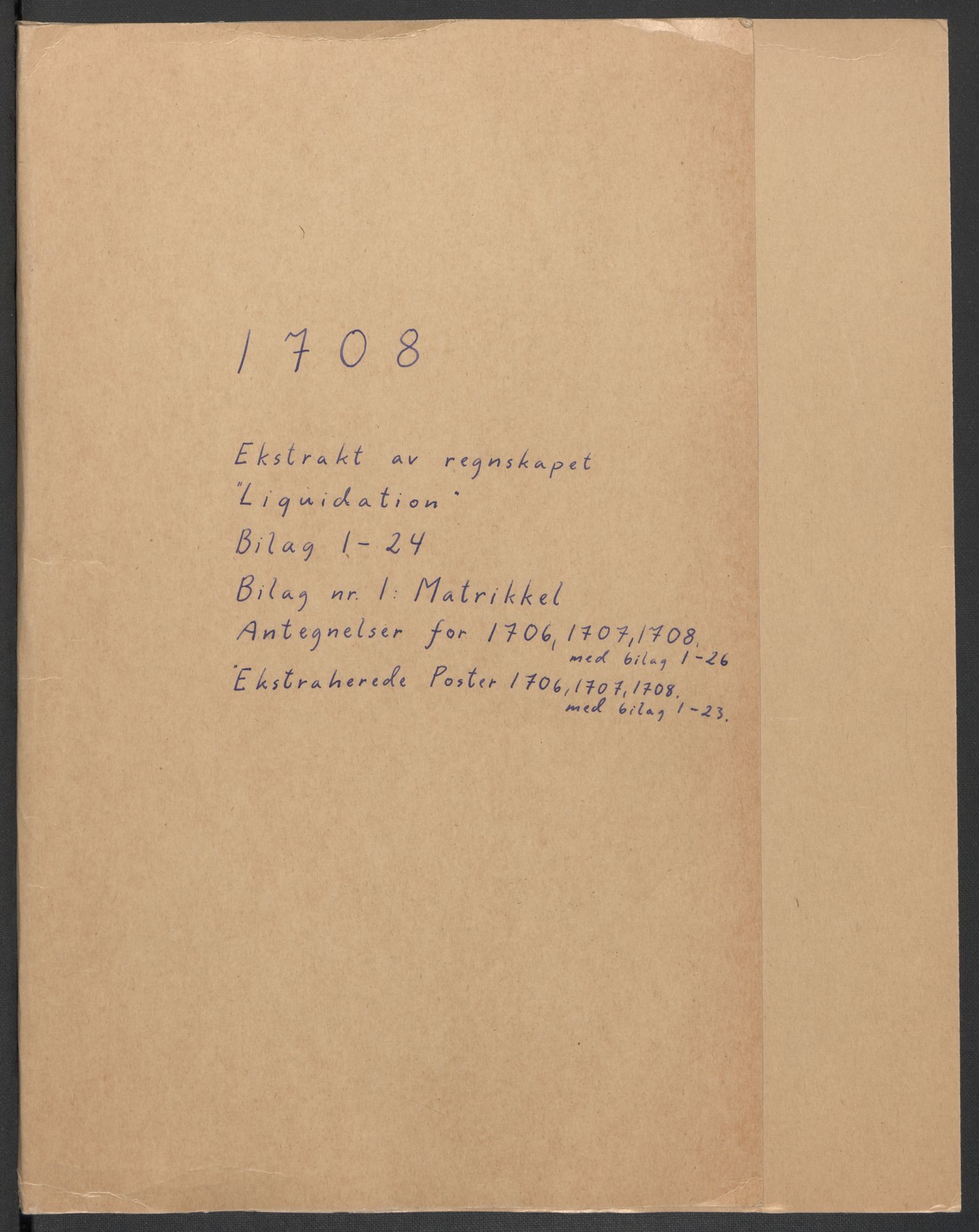 Rentekammeret inntil 1814, Reviderte regnskaper, Fogderegnskap, RA/EA-4092/R56/L3743: Fogderegnskap Nordmøre, 1708, s. 2