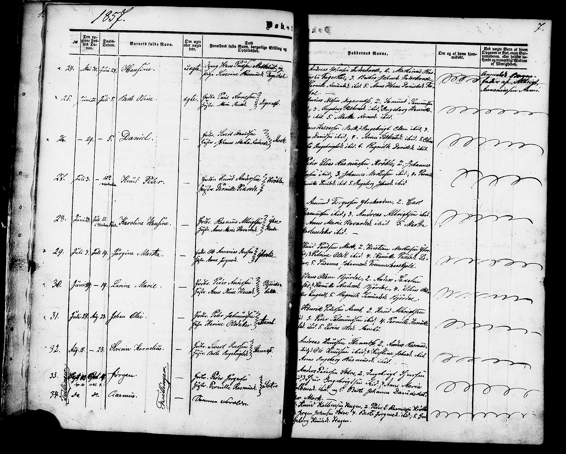 Ministerialprotokoller, klokkerbøker og fødselsregistre - Møre og Romsdal, AV/SAT-A-1454/513/L0175: Ministerialbok nr. 513A02, 1856-1877, s. 7