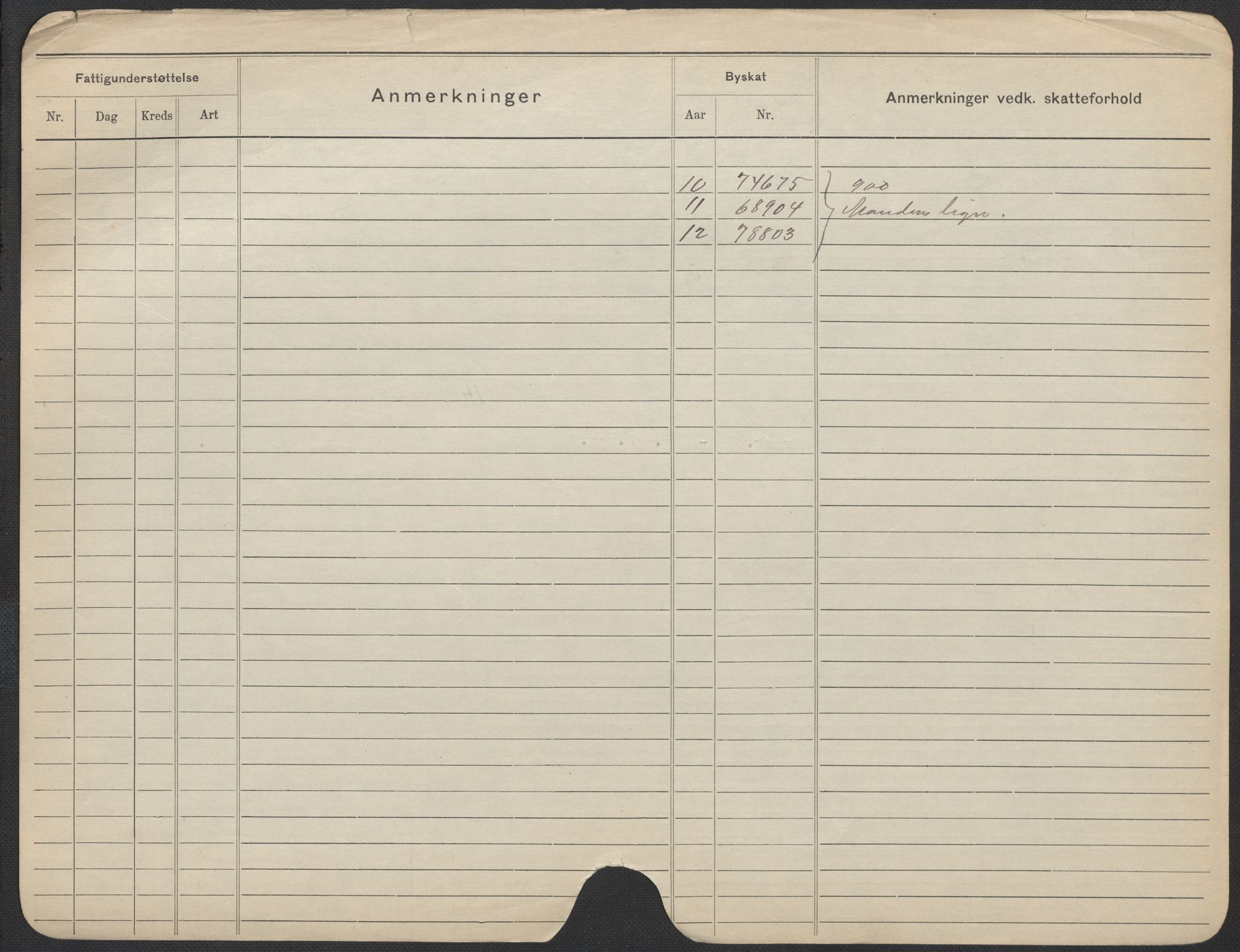 Oslo folkeregister, Registerkort, SAO/A-11715/F/Fa/Fac/L0014: Kvinner, 1906-1914, s. 1176b