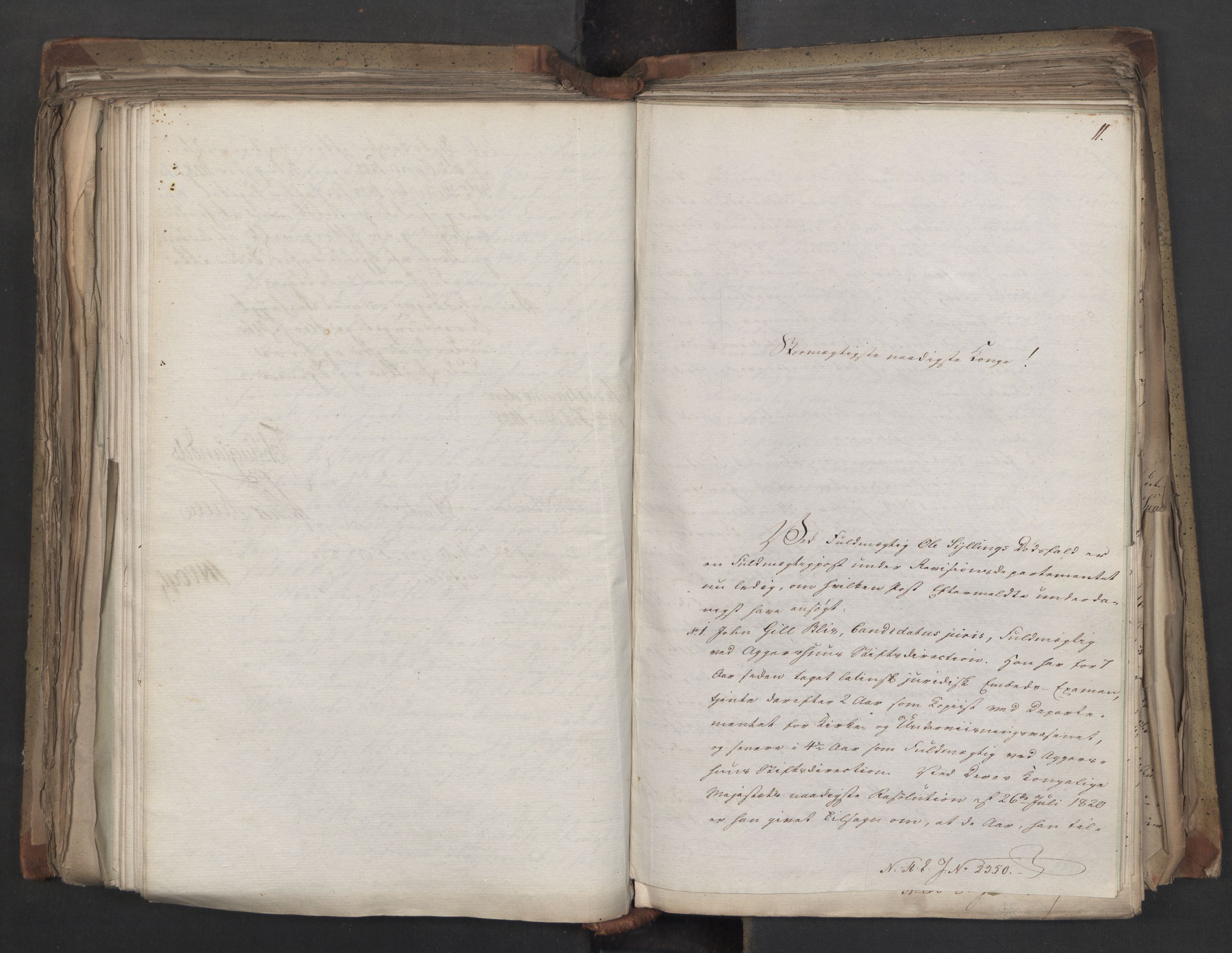 Statsrådsavdelingen i Stockholm, AV/RA-S-1003/D/Da/L0041: Regjeringsinnstillinger nr. 2204-2466, 1825, s. 416