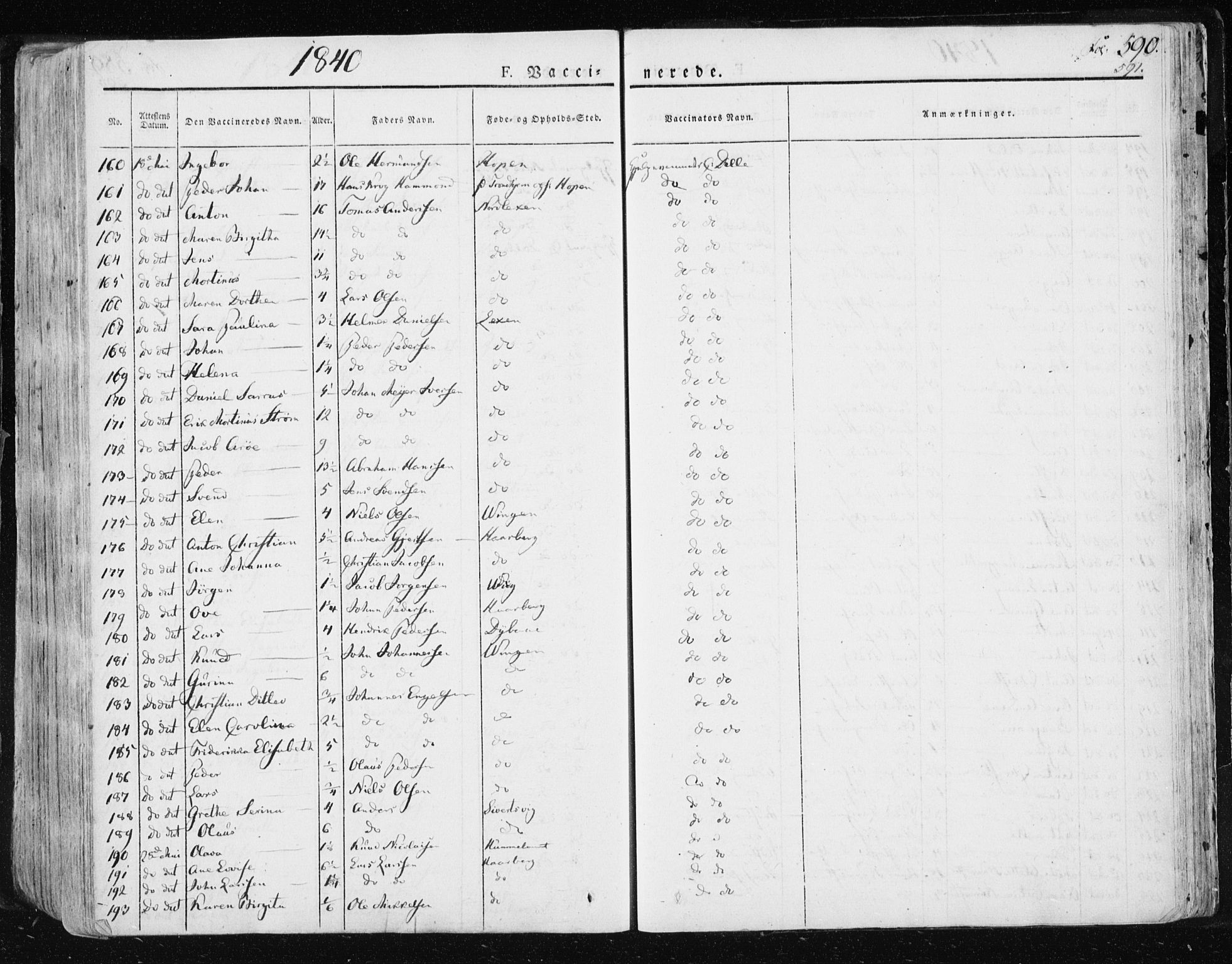 Ministerialprotokoller, klokkerbøker og fødselsregistre - Sør-Trøndelag, SAT/A-1456/659/L0735: Ministerialbok nr. 659A05, 1826-1841, s. 590