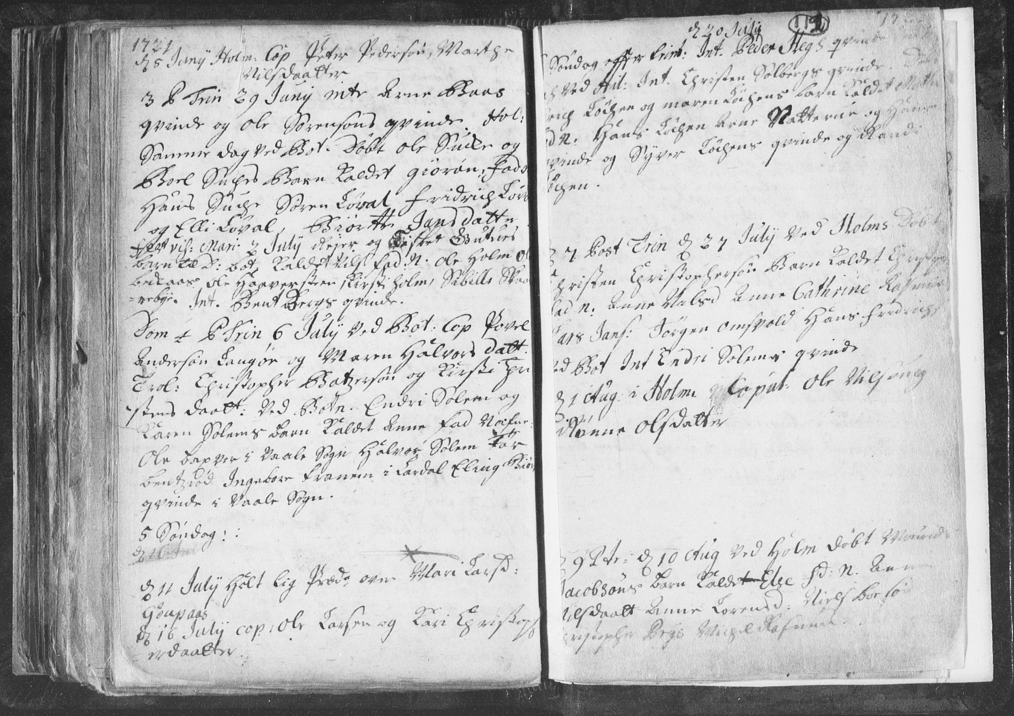 Botne kirkebøker, AV/SAKO-A-340/F/Fa/L0001b: Ministerialbok nr. I 1B, 1707-1722, s. 112
