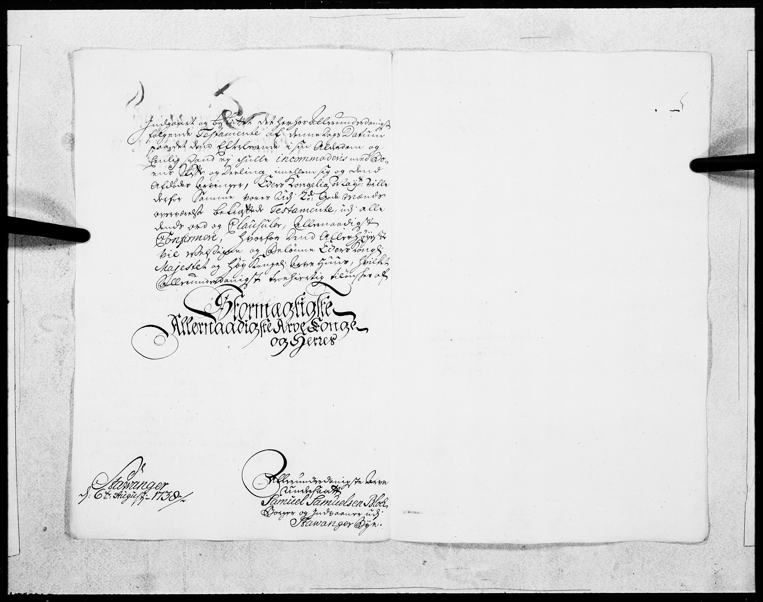 Danske Kanselli 1572-1799, AV/RA-EA-3023/F/Fc/Fcc/Fcca/L0128: Norske innlegg 1572-1799, 1738, s. 131