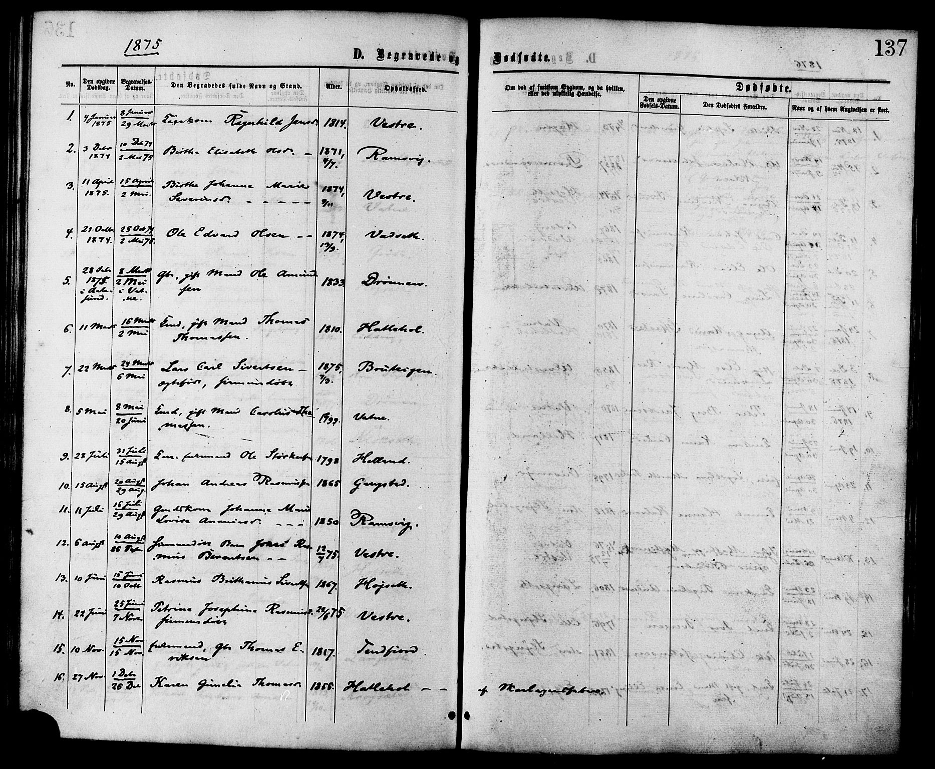 Ministerialprotokoller, klokkerbøker og fødselsregistre - Møre og Romsdal, AV/SAT-A-1454/525/L0373: Ministerialbok nr. 525A03, 1864-1879, s. 137