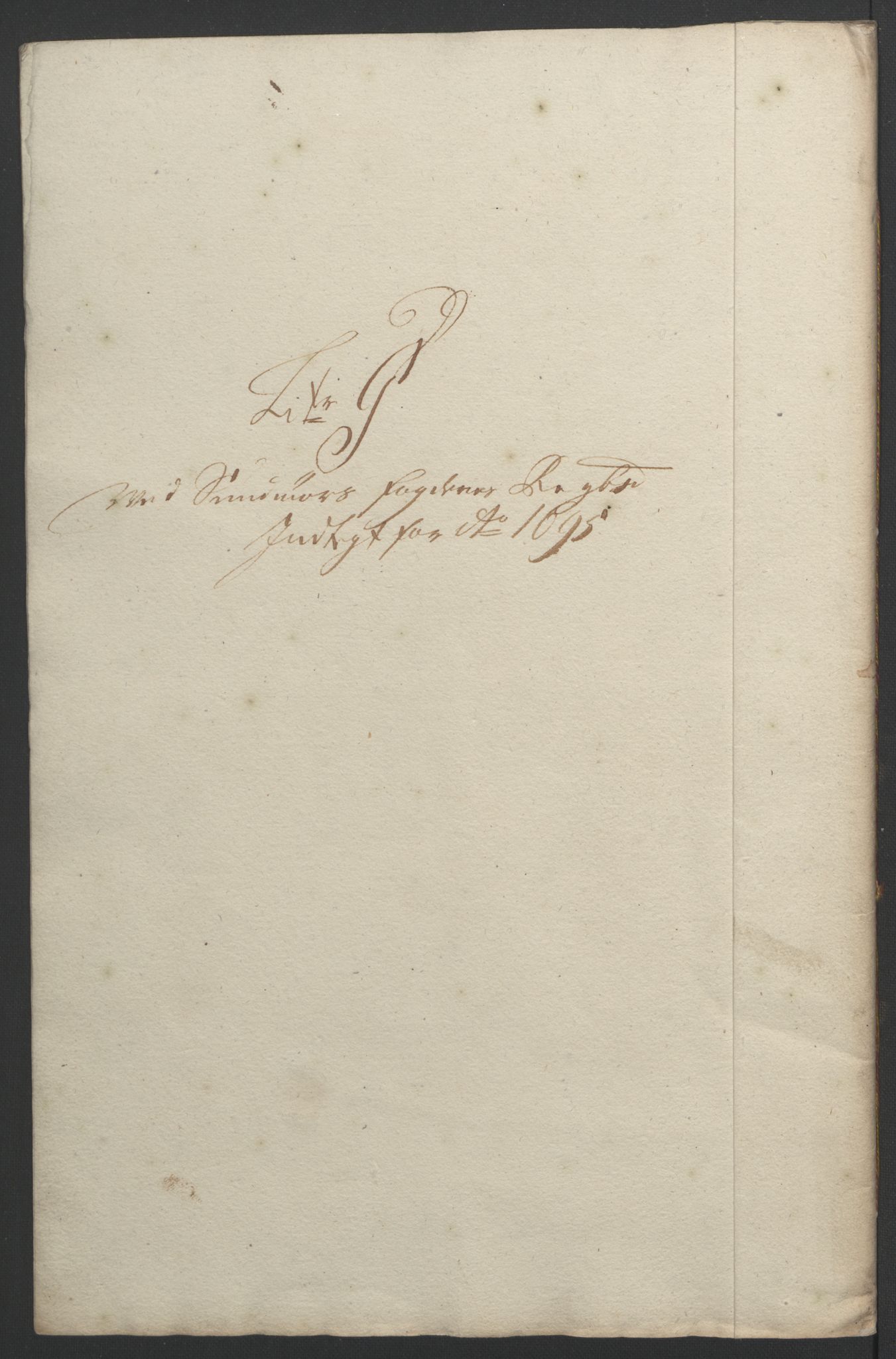 Rentekammeret inntil 1814, Reviderte regnskaper, Fogderegnskap, RA/EA-4092/R54/L3555: Fogderegnskap Sunnmøre, 1694-1695, s. 300