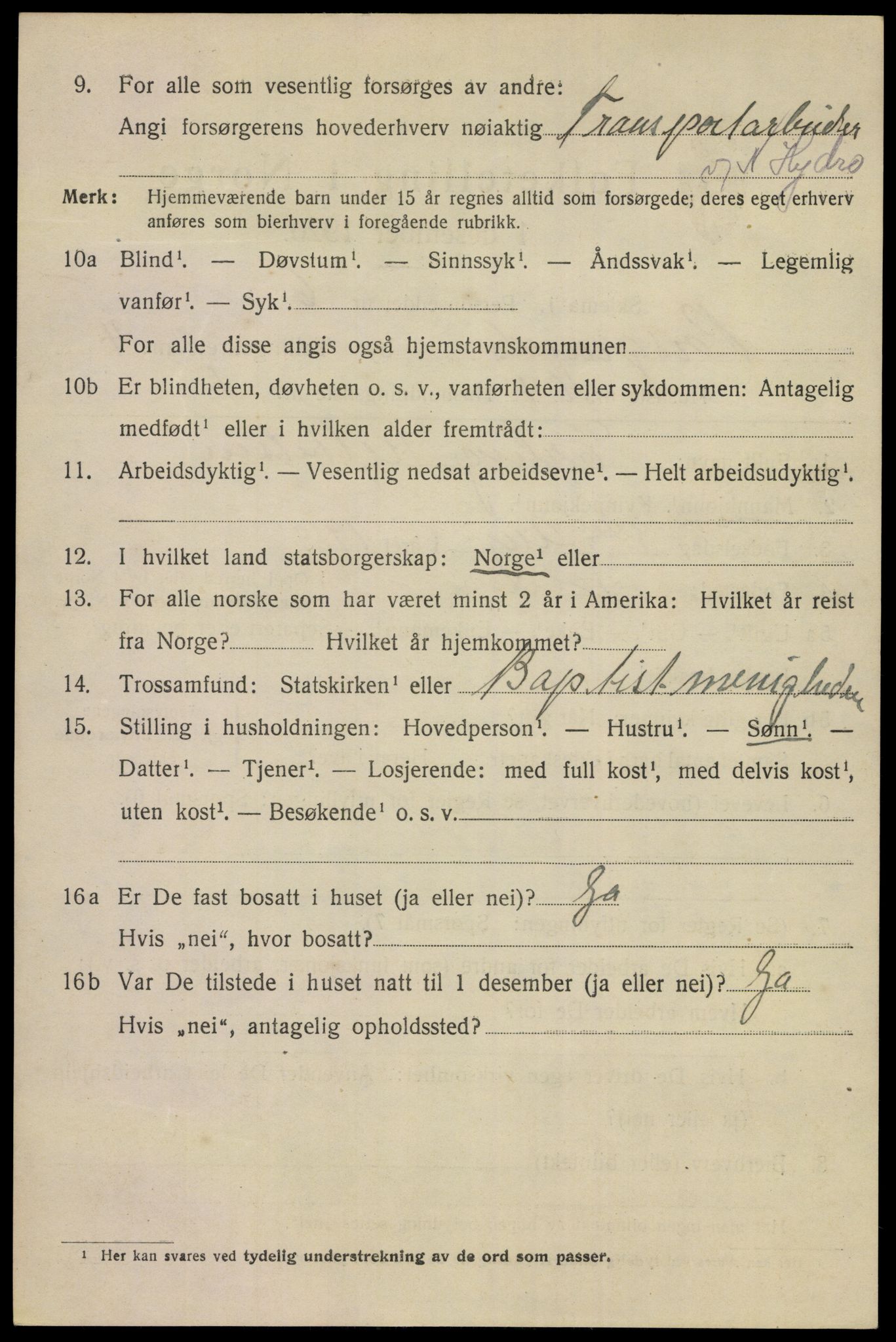 SAKO, Folketelling 1920 for 0805 Porsgrunn kjøpstad, 1920, s. 19922