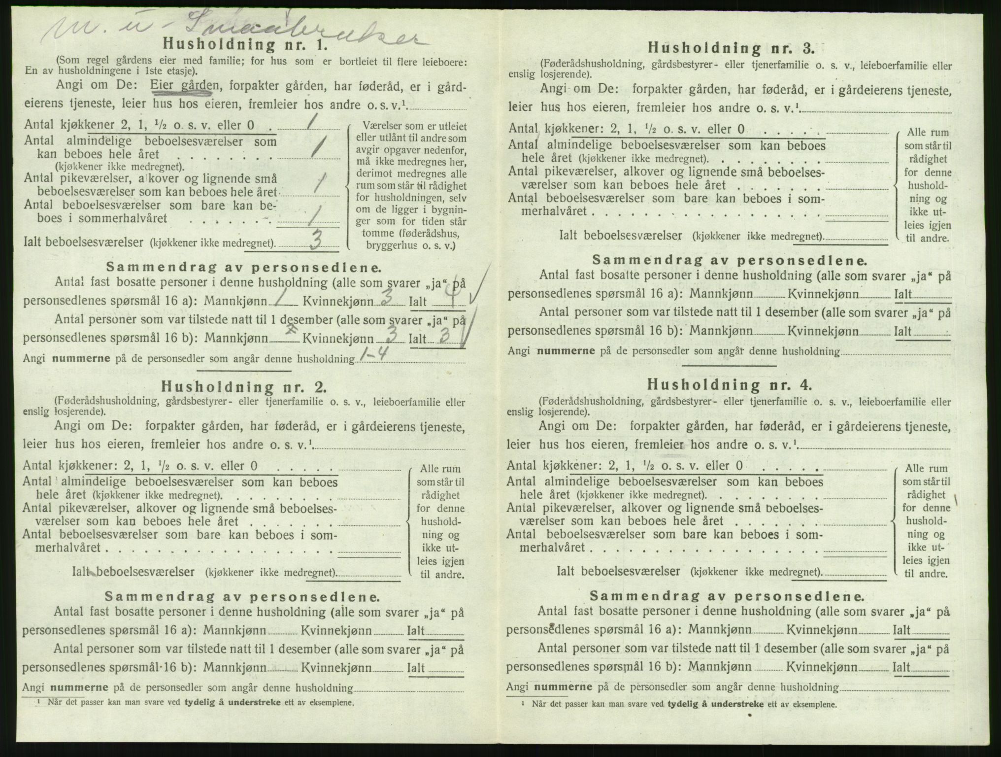 SAT, Folketelling 1920 for 1541 Veøy herred, 1920, s. 440