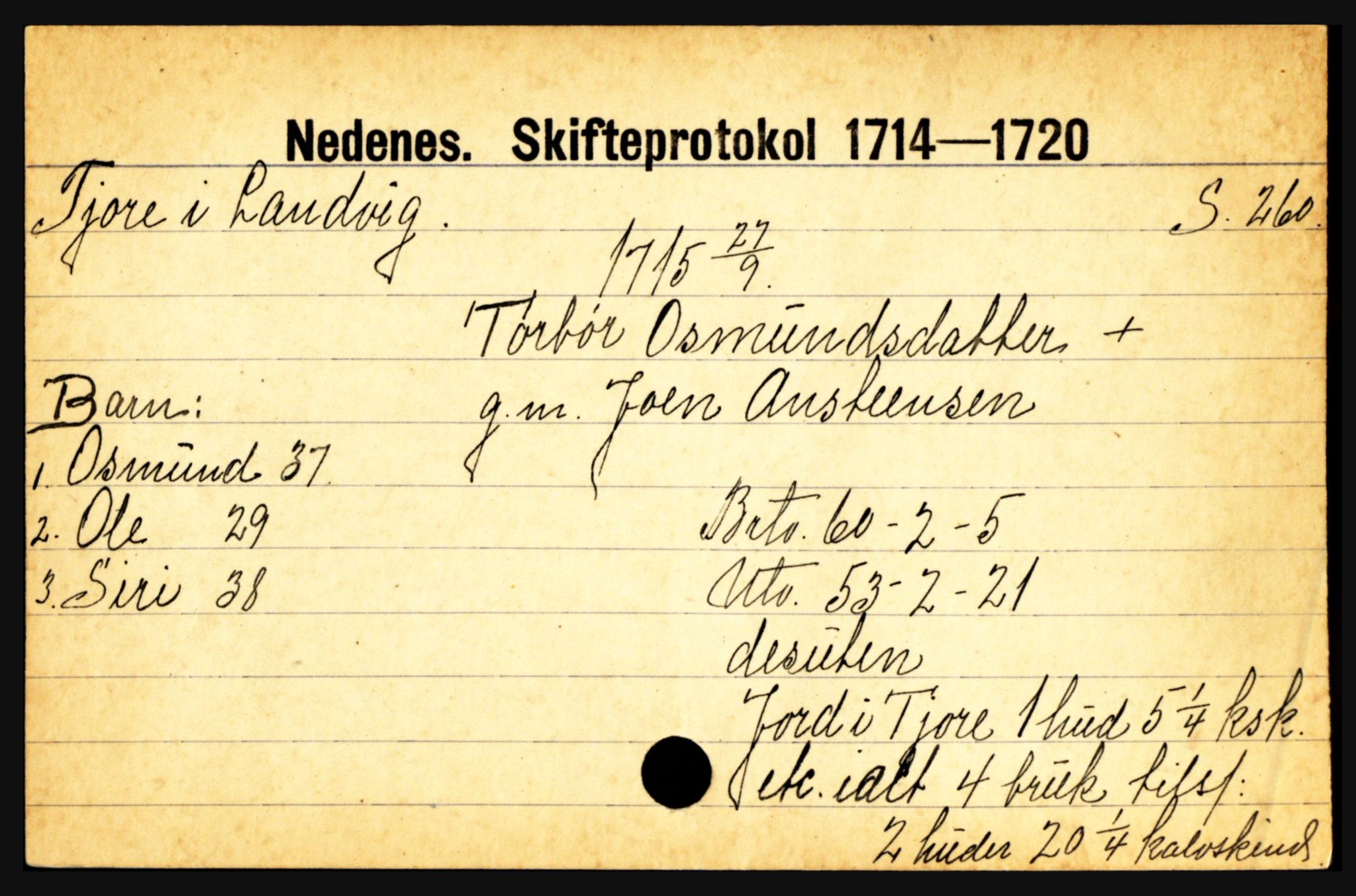 Nedenes sorenskriveri før 1824, AV/SAK-1221-0007/H, s. 30091