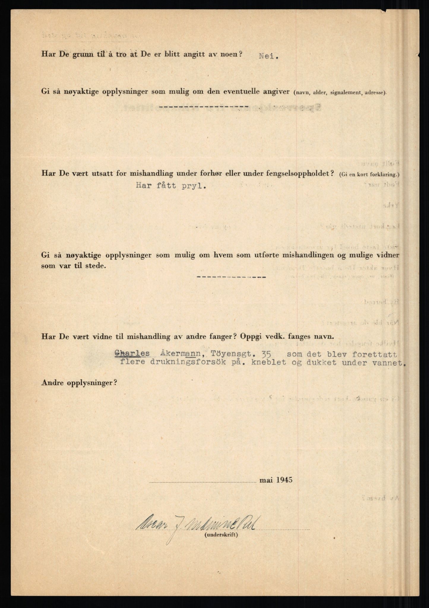 Rikspolitisjefen, AV/RA-S-1560/L/L0012: Mogensen, Øivind - Noraas, Lars, 1940-1945, s. 146