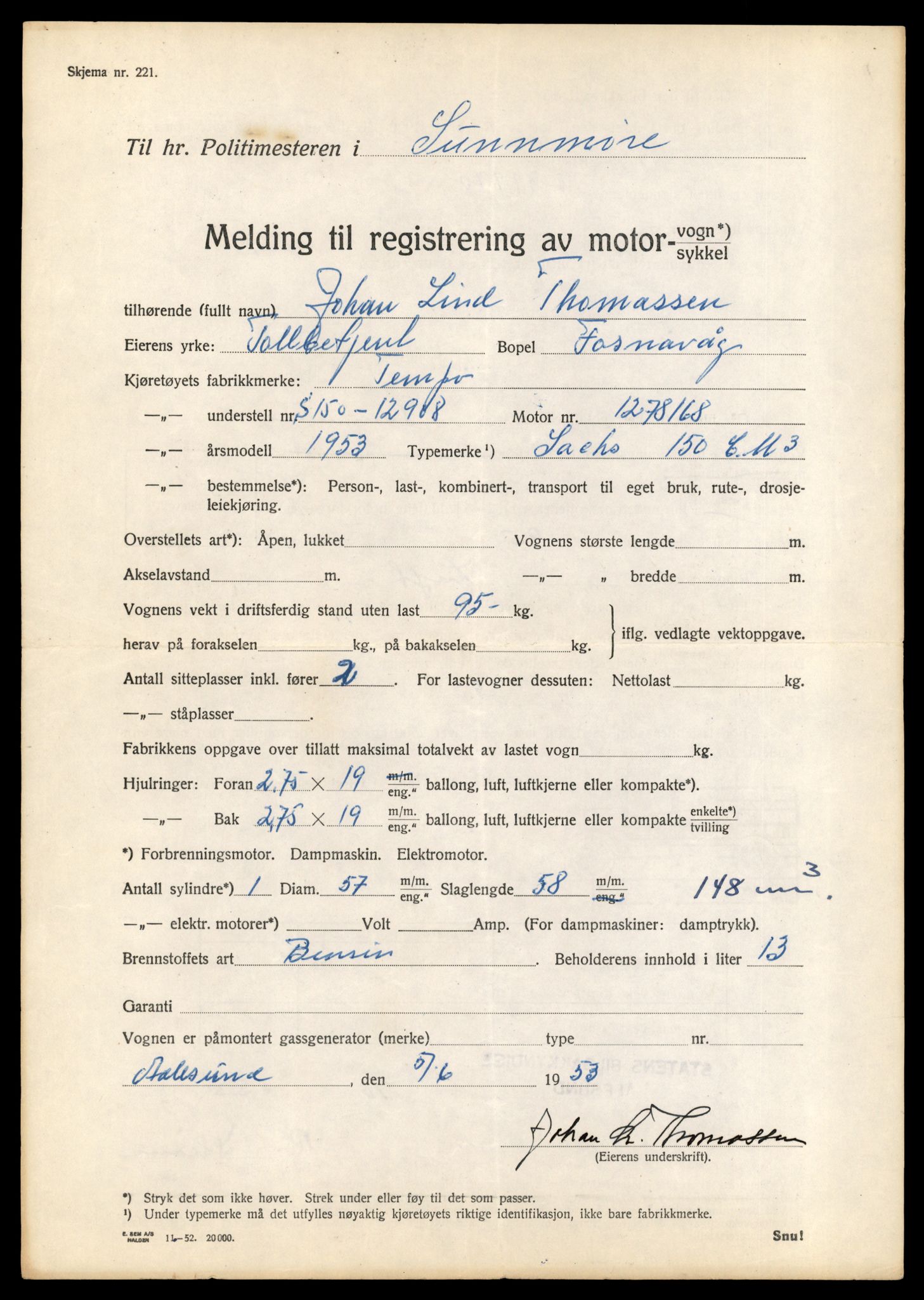 Møre og Romsdal vegkontor - Ålesund trafikkstasjon, AV/SAT-A-4099/F/Fe/L0031: Registreringskort for kjøretøy T 11800 - T 11996, 1927-1998, s. 2889