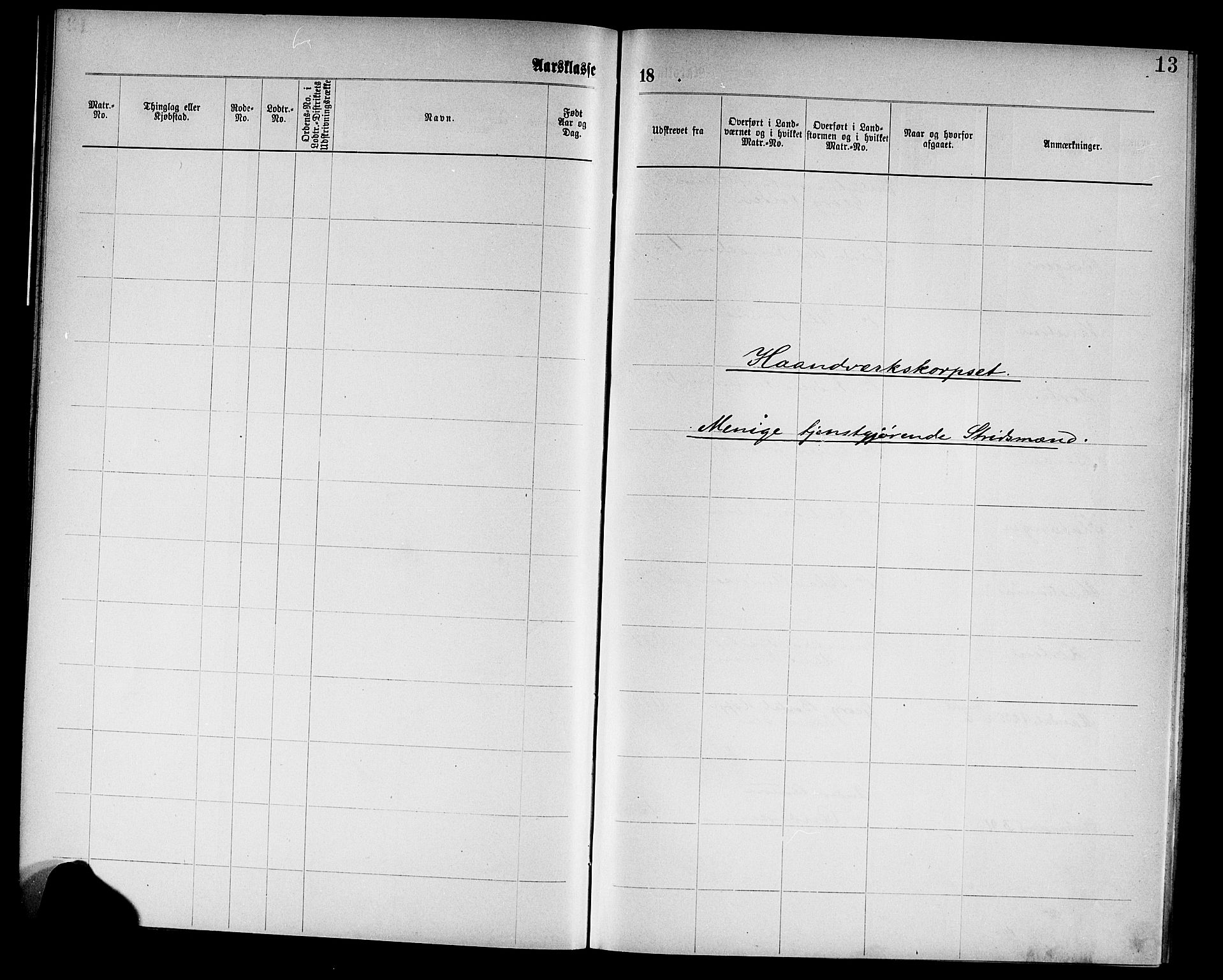 Kristiansand mønstringskrets, SAK/2031-0015/F/Fd/L0002: Rulle tjenestegjørende i marinen B, C-2, 1885-1909, s. 16