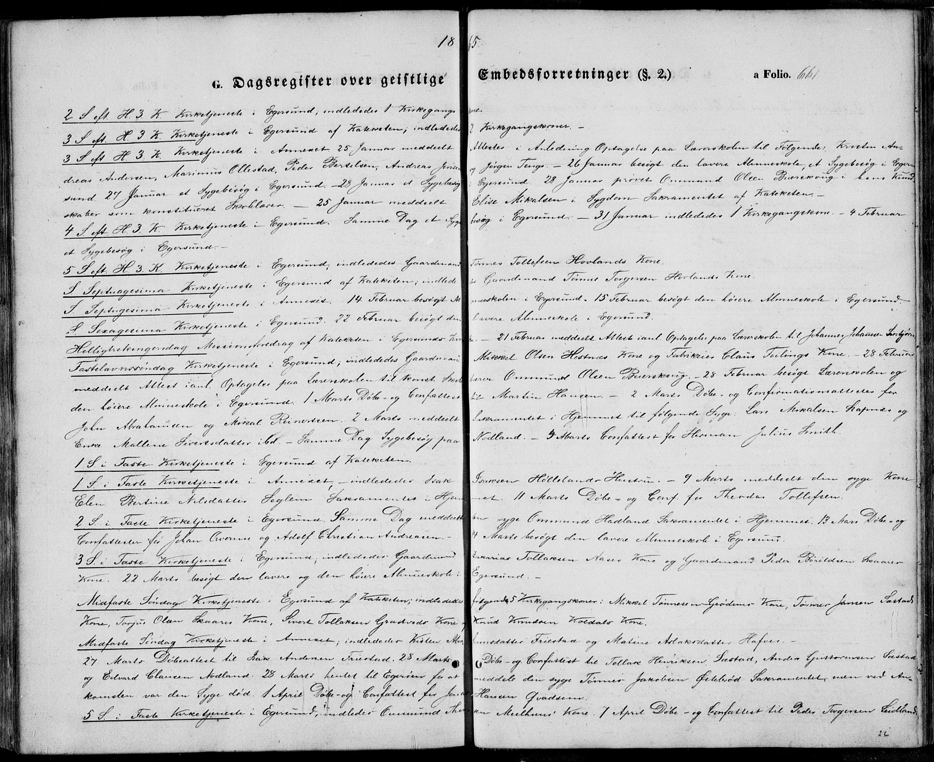 Eigersund sokneprestkontor, SAST/A-101807/S08/L0013: Ministerialbok nr. A 12.2, 1850-1865, s. 661