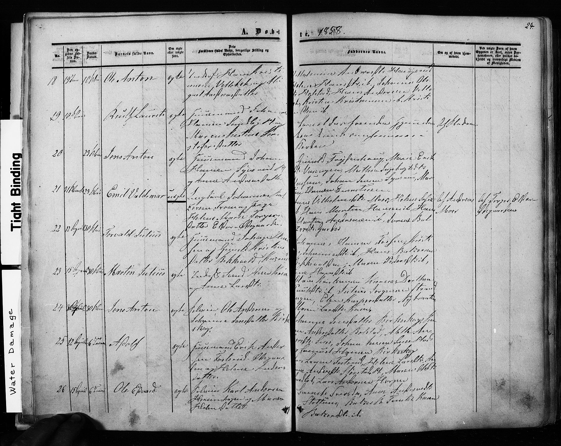 Ås prestekontor Kirkebøker, AV/SAO-A-10894/F/Fa/L0007: Ministerialbok nr. I 7, 1854-1870, s. 24