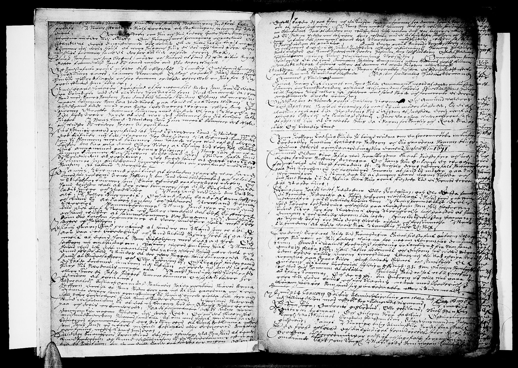 Ringerike og Hallingdal sorenskriveri, SAKO/A-81/F/Fa/Fab/L0003: Tingbok - Sorenskriveriet, 1674, s. 2