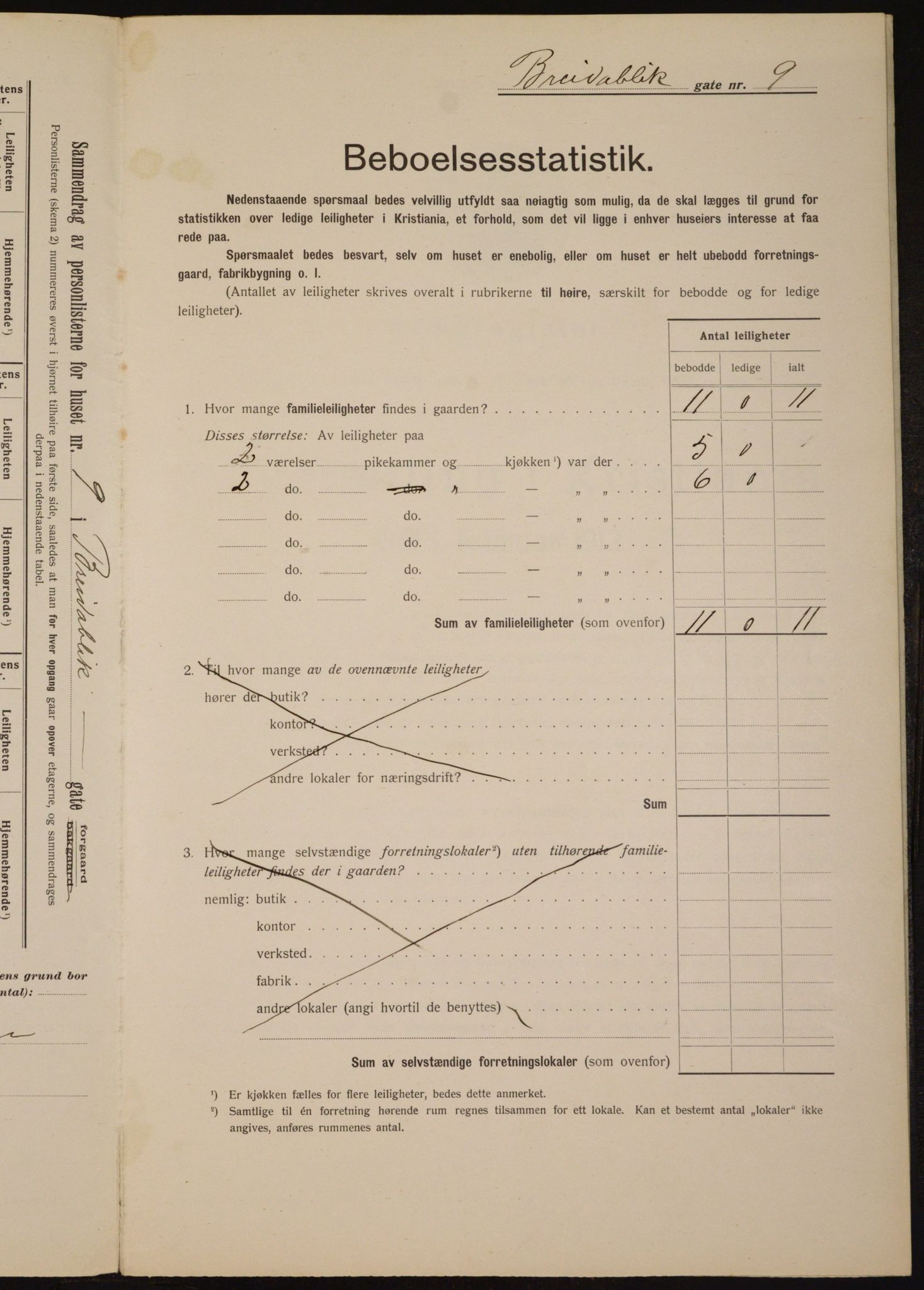 OBA, Kommunal folketelling 1.2.1912 for Kristiania, 1912, s. 7974