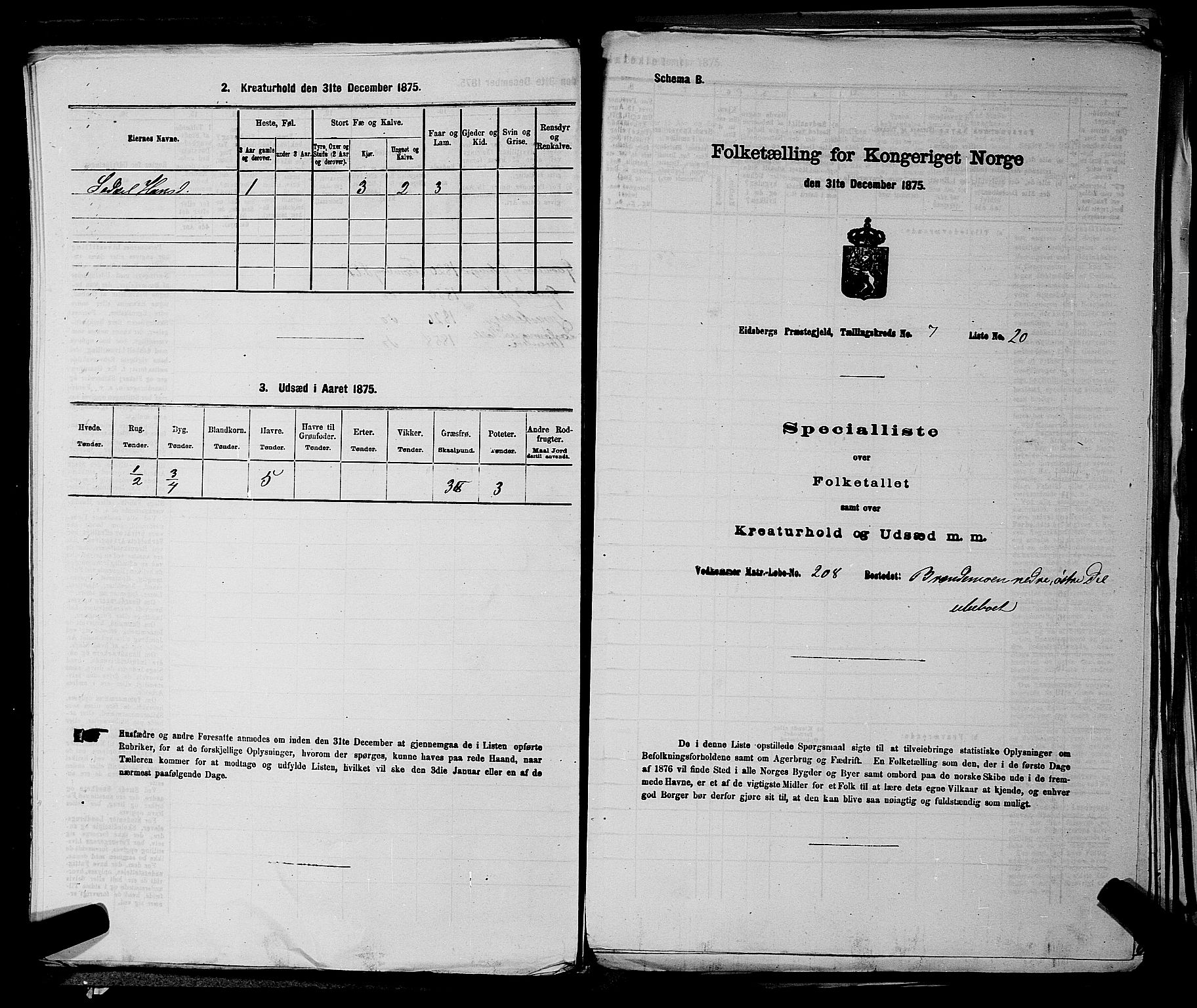 RA, Folketelling 1875 for 0125P Eidsberg prestegjeld, 1875, s. 1402