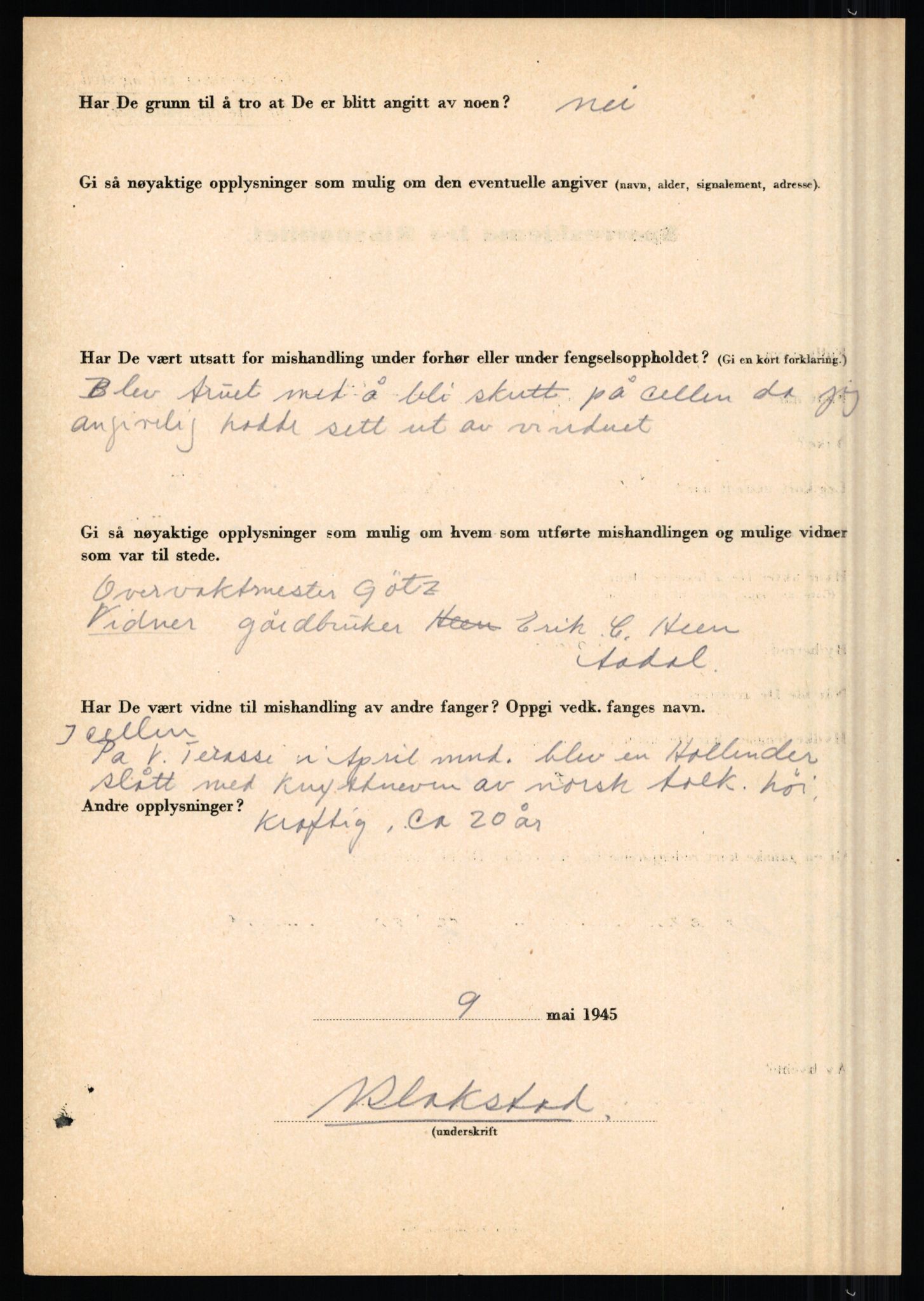 Rikspolitisjefen, AV/RA-S-1560/L/L0002: Berg, Alf - Bråthen, Thorleif, 1940-1945, s. 634