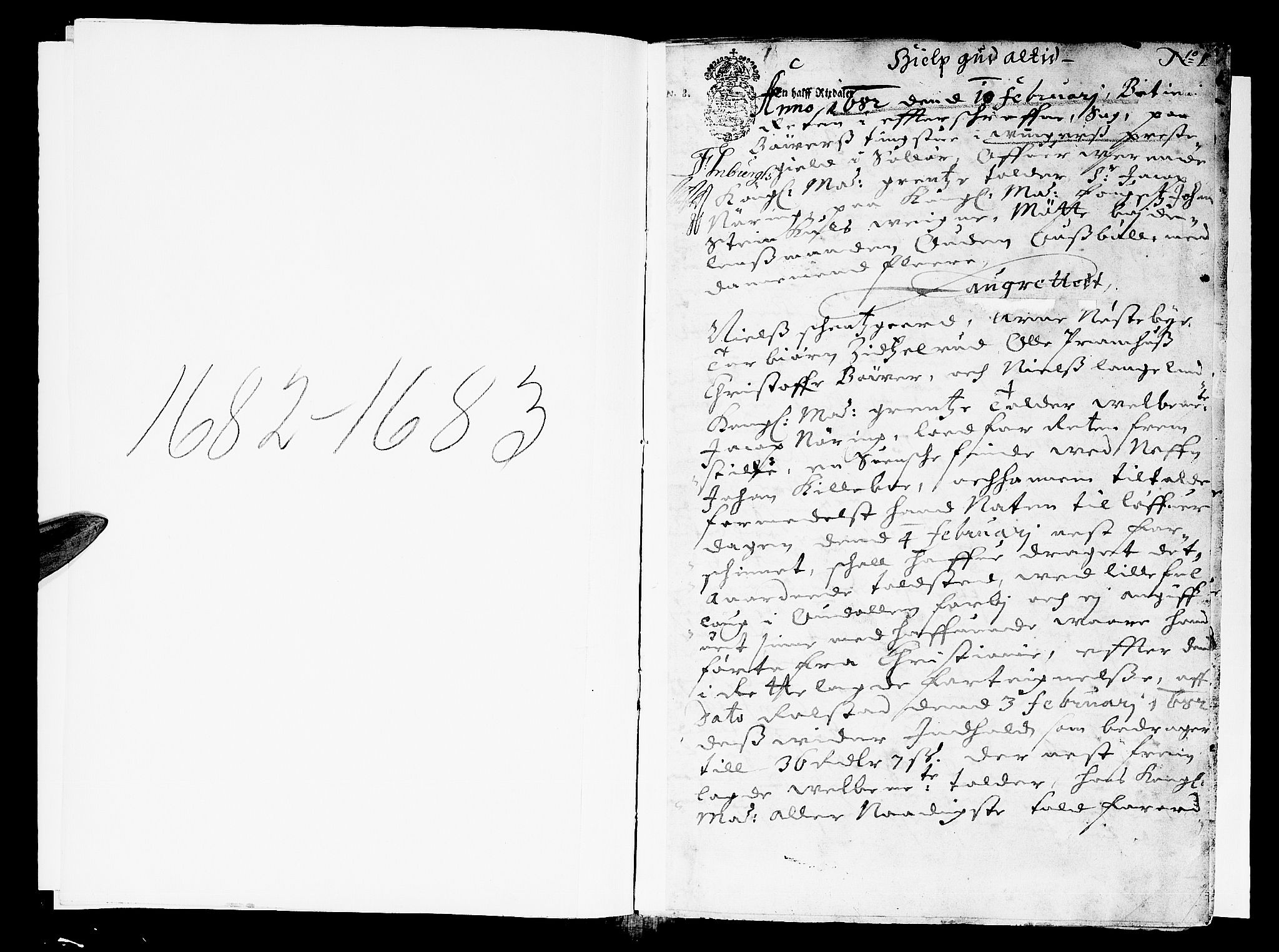 Solør og Østerdalen sorenskriveri, AV/SAH-TING-024/G/Gb/L0022: Tingbok, 1682-1683, s. 0b-1a