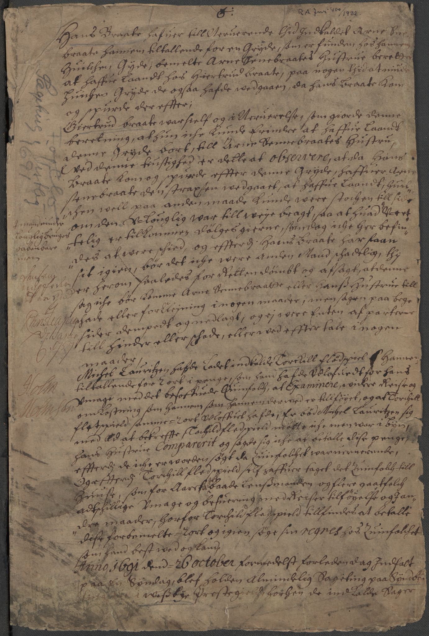 Riksarkivets diplomsamling, RA/EA-5965/F15/L0006: Prestearkiv - Akershus, 1593-1865, s. 5