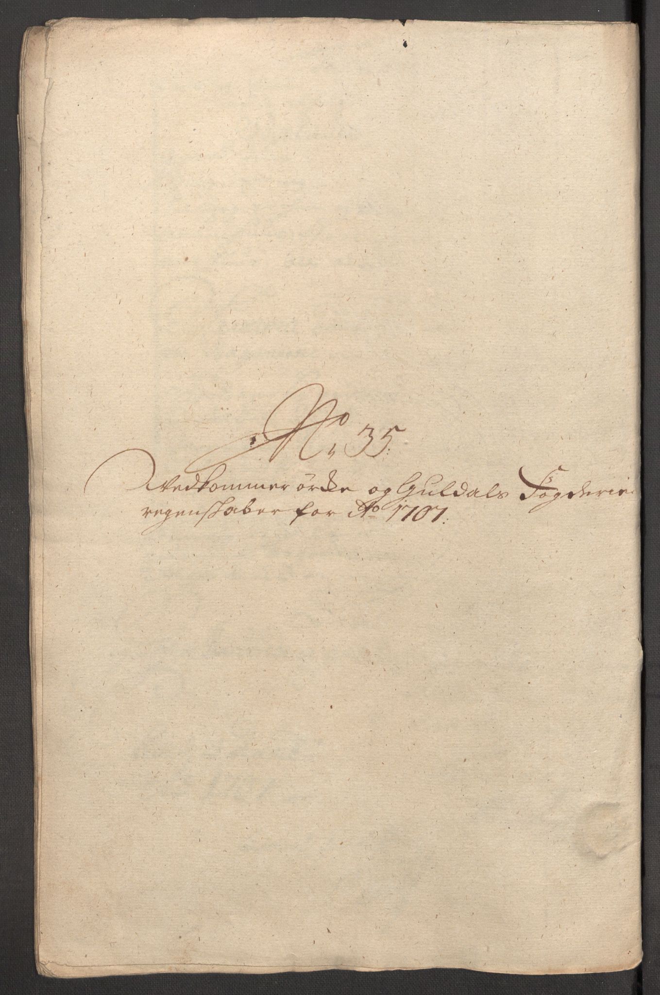 Rentekammeret inntil 1814, Reviderte regnskaper, Fogderegnskap, AV/RA-EA-4092/R60/L3957: Fogderegnskap Orkdal og Gauldal, 1707, s. 401