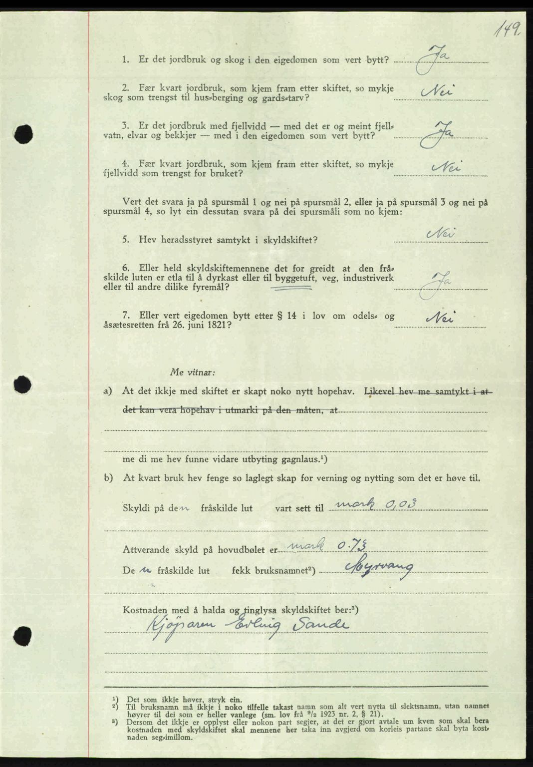 Nordmøre sorenskriveri, AV/SAT-A-4132/1/2/2Ca: Pantebok nr. A102, 1946-1946, Dagboknr: 1438/1946