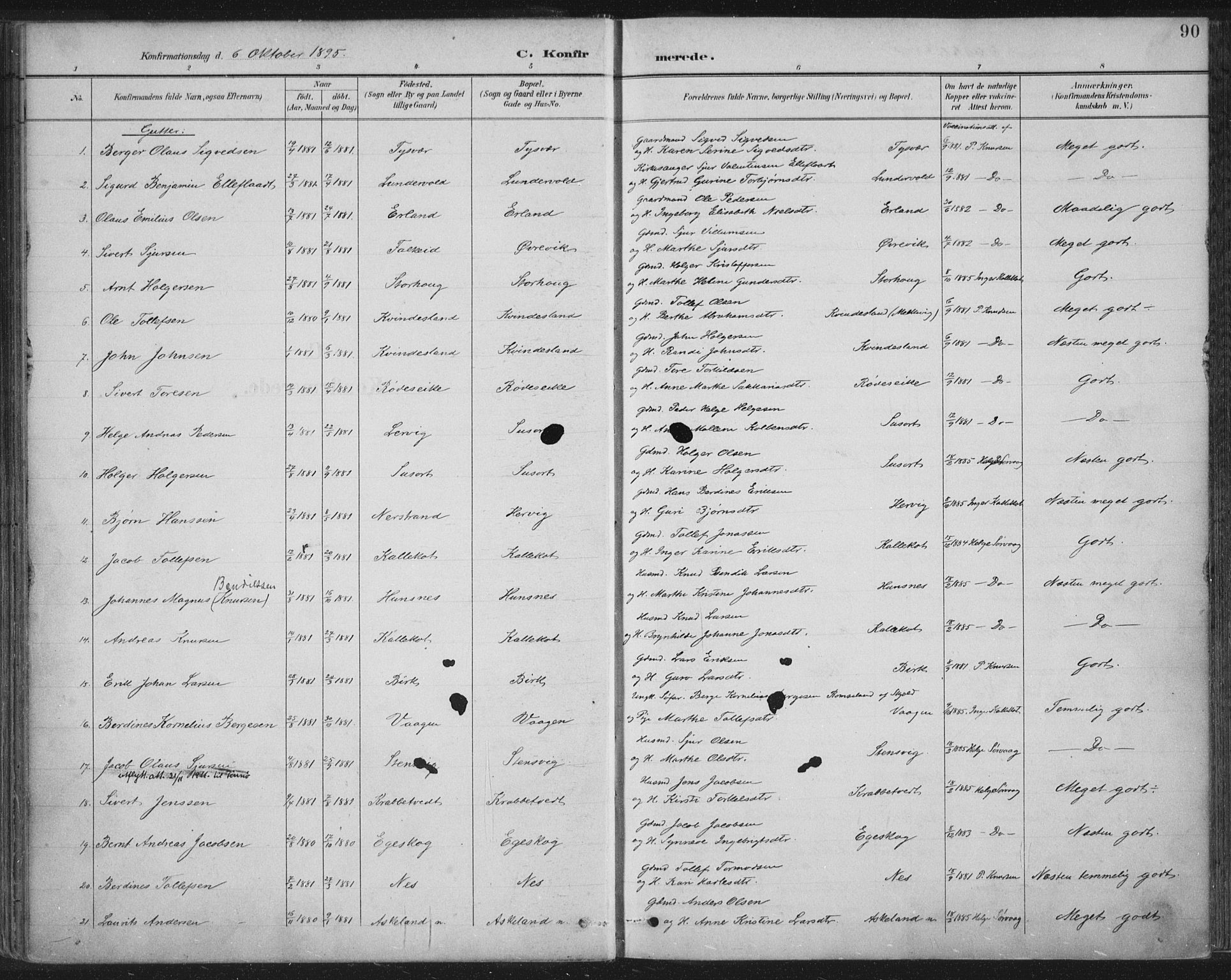 Tysvær sokneprestkontor, AV/SAST-A -101864/H/Ha/Haa/L0008: Ministerialbok nr. A 8, 1897-1918, s. 90