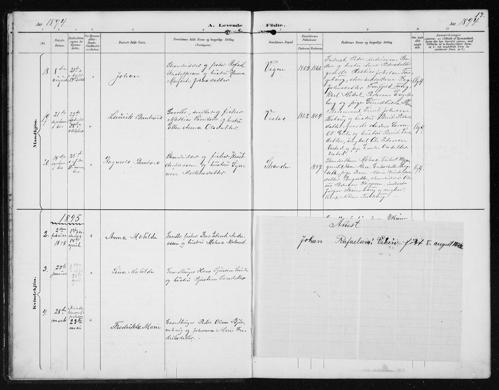 Ministerialprotokoller, klokkerbøker og fødselsregistre - Møre og Romsdal, AV/SAT-A-1454/566/L0773: Klokkerbok nr. 566C02, 1892-1909, s. 17