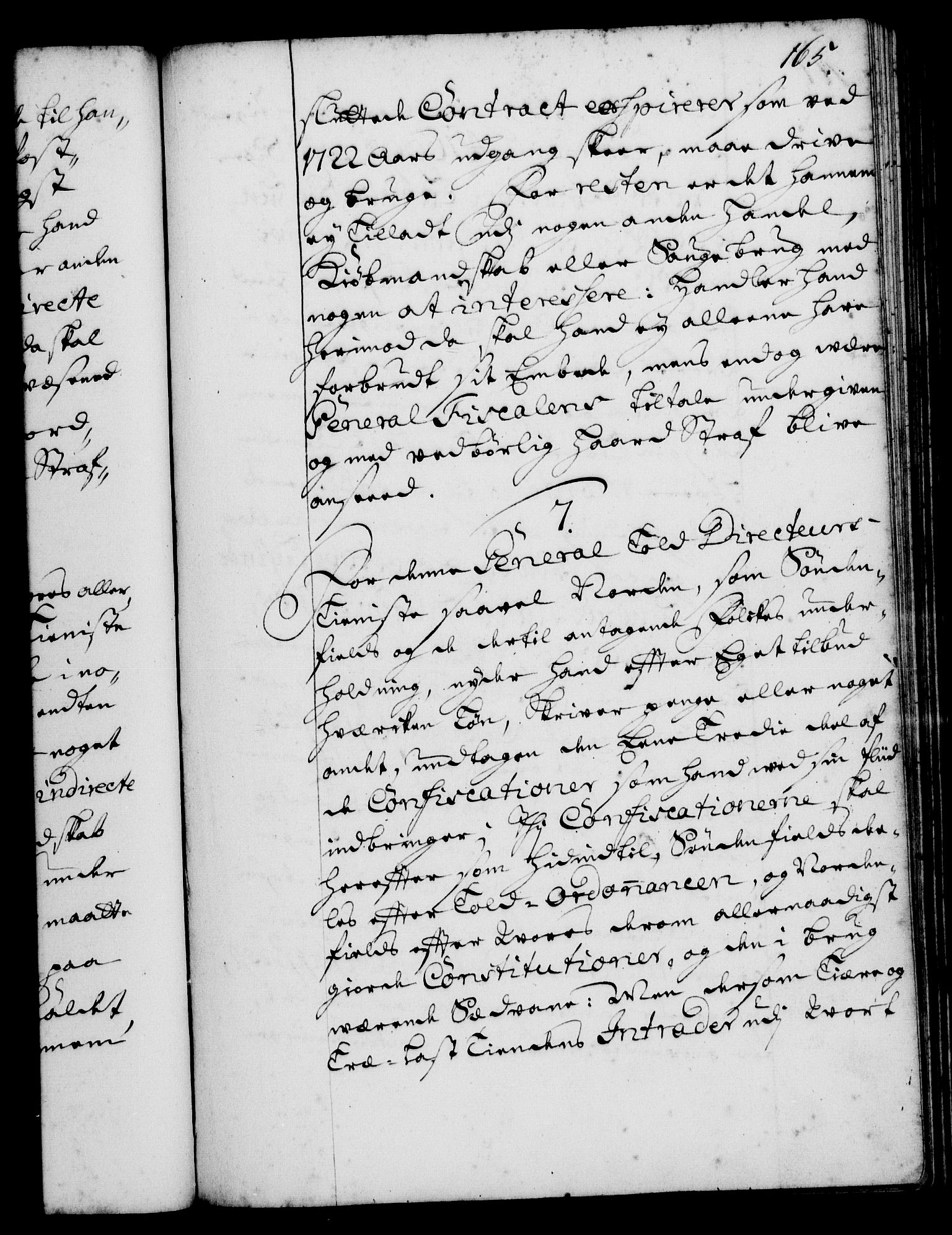 Rentekammeret, Kammerkanselliet, RA/EA-3111/G/Gg/Ggi/L0001: Norsk instruksjonsprotokoll med register (merket RK 53.34), 1720-1729, s. 165