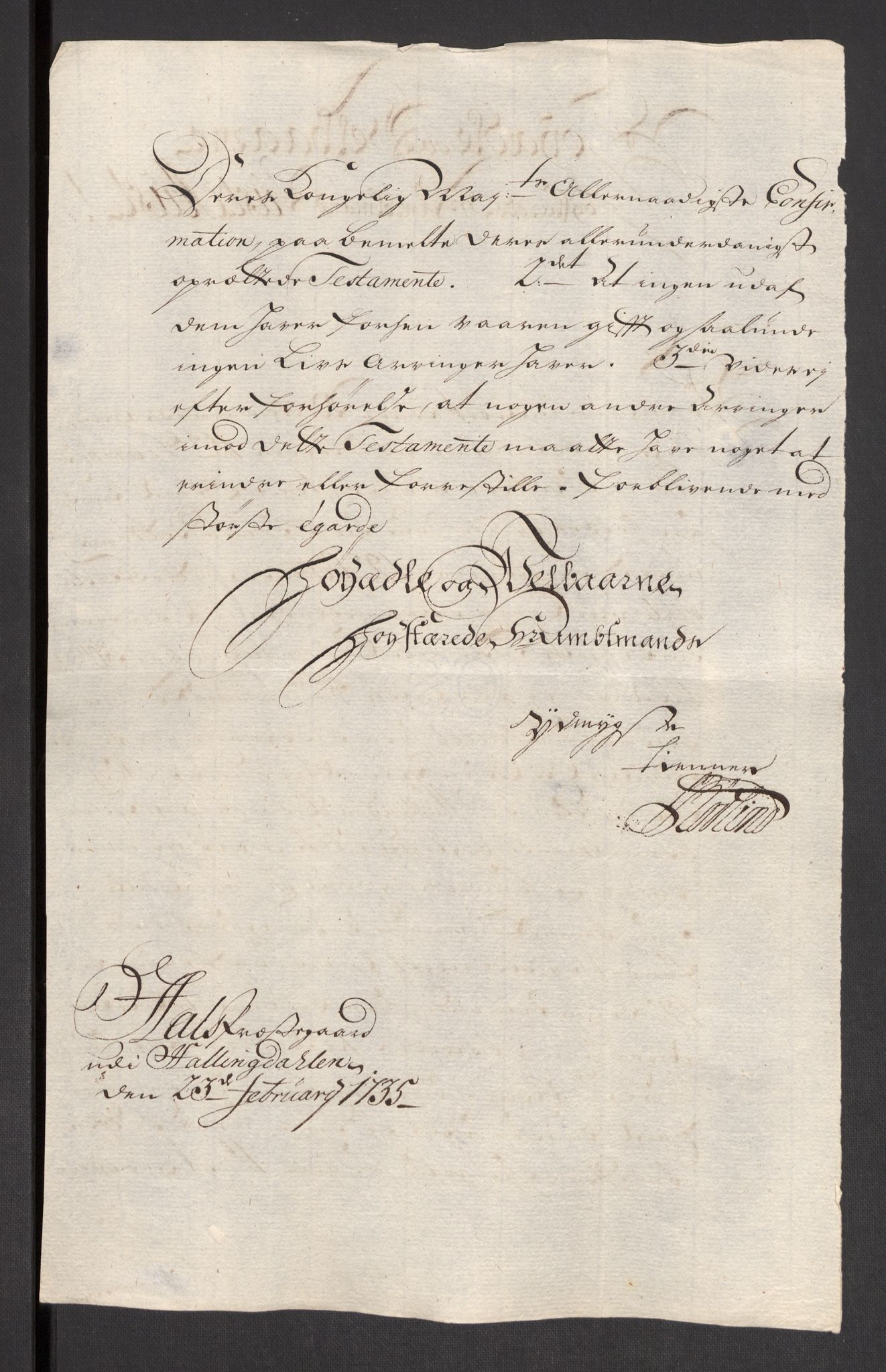 Danske Kanselli 1572-1799, AV/RA-EA-3023/F/Fc/Fcc/Fcca/L0118: Norske innlegg 1572-1799, 1735, s. 24