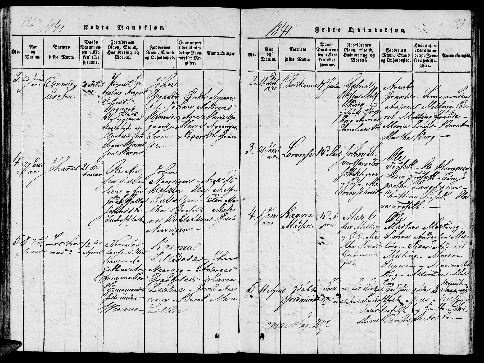 Ministerialprotokoller, klokkerbøker og fødselsregistre - Nord-Trøndelag, SAT/A-1458/733/L0322: Ministerialbok nr. 733A01, 1817-1842, s. 152-153
