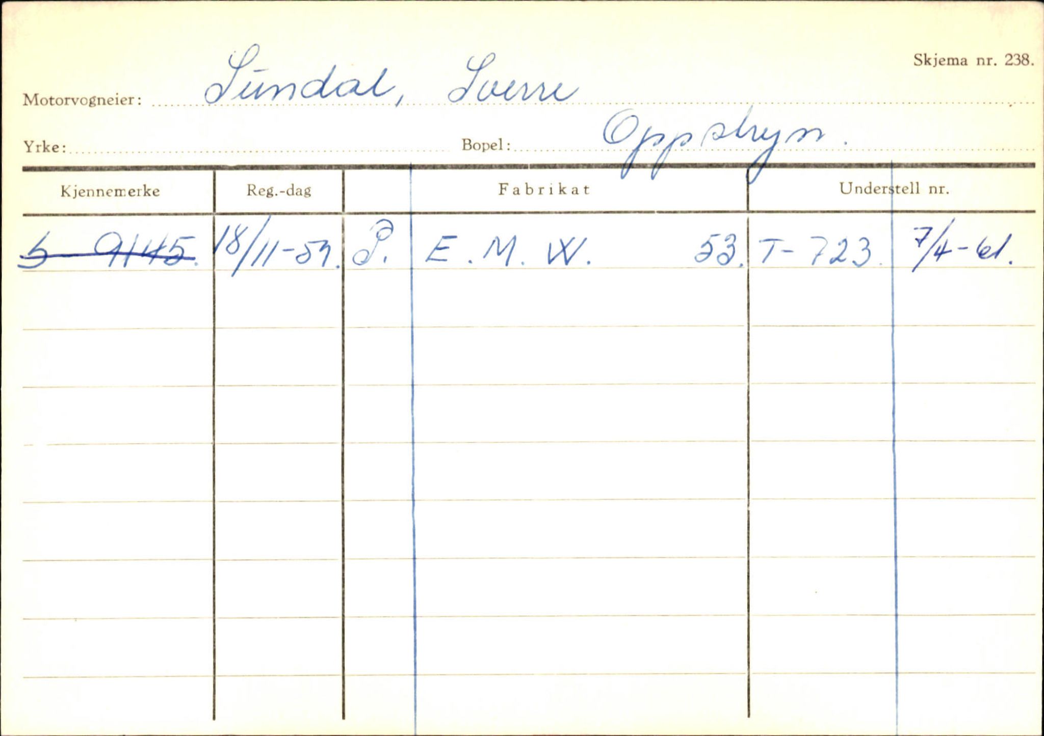 Statens vegvesen, Sogn og Fjordane vegkontor, AV/SAB-A-5301/4/F/L0131: Eigarregister Høyanger P-Å. Stryn S-Å, 1945-1975, s. 1582