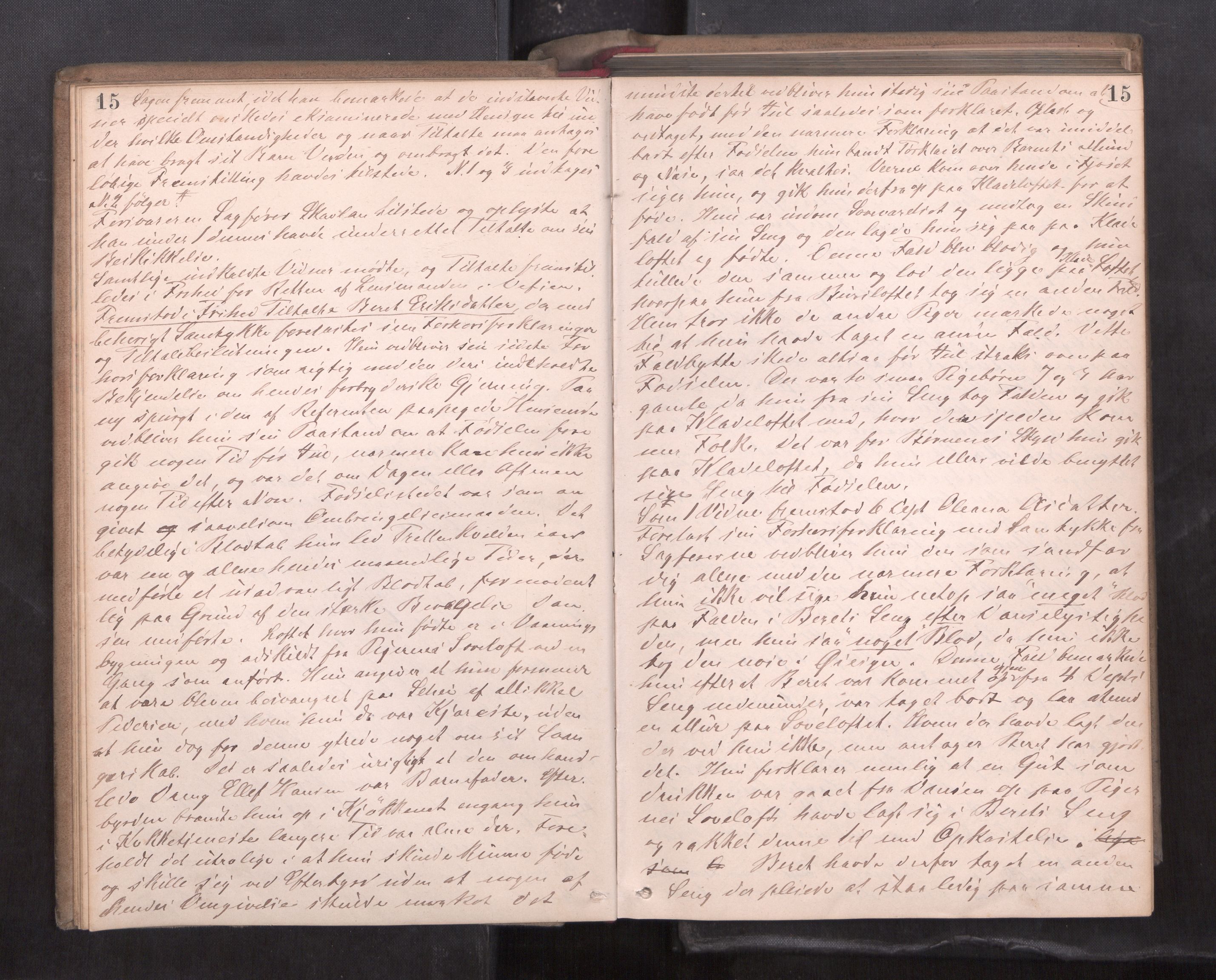 Søndre Helgeland sorenskriveri, AV/SAT-A-4575/1/1/1B/1Ba/L0013: ekstrarettsprotokoll, 1884-1887, s. 15