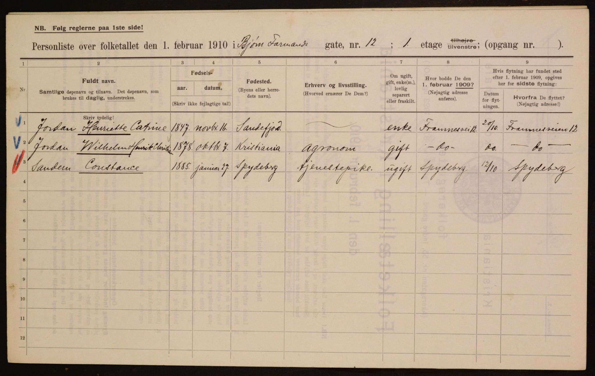 OBA, Kommunal folketelling 1.2.1910 for Kristiania, 1910, s. 6489