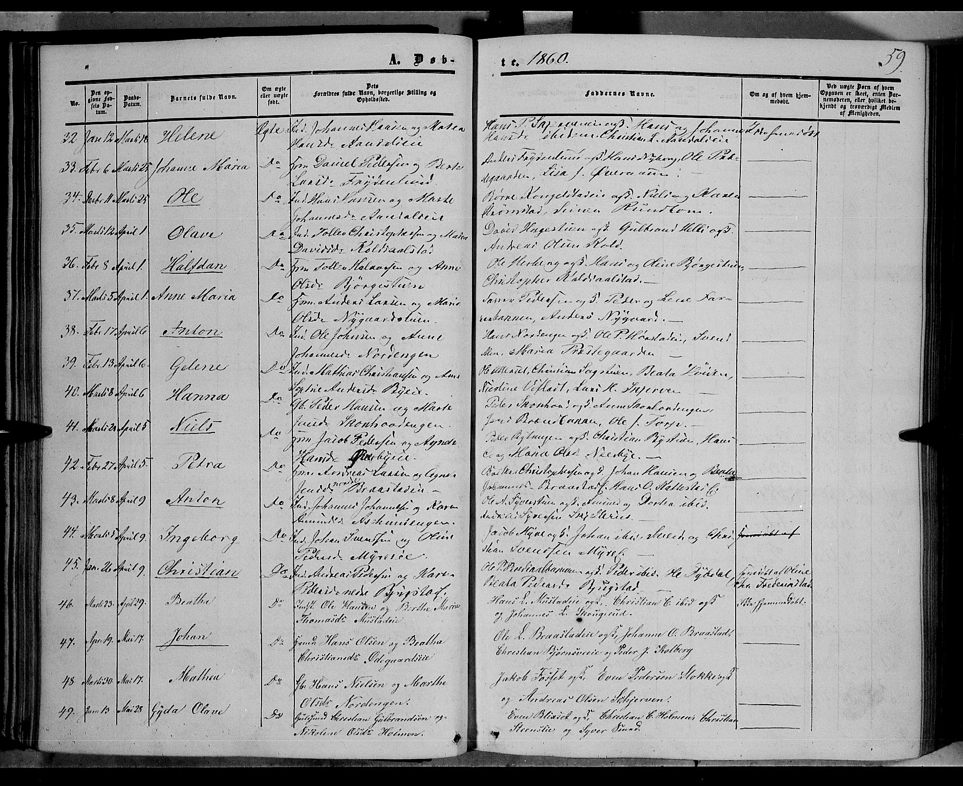 Vardal prestekontor, AV/SAH-PREST-100/H/Ha/Haa/L0006: Ministerialbok nr. 6, 1854-1866, s. 59