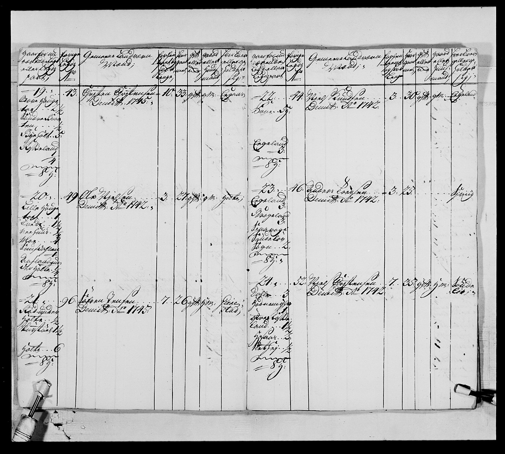 Kommanderende general (KG I) med Det norske krigsdirektorium, AV/RA-EA-5419/E/Ea/L0522: 1. Vesterlenske regiment, 1718-1748, s. 247