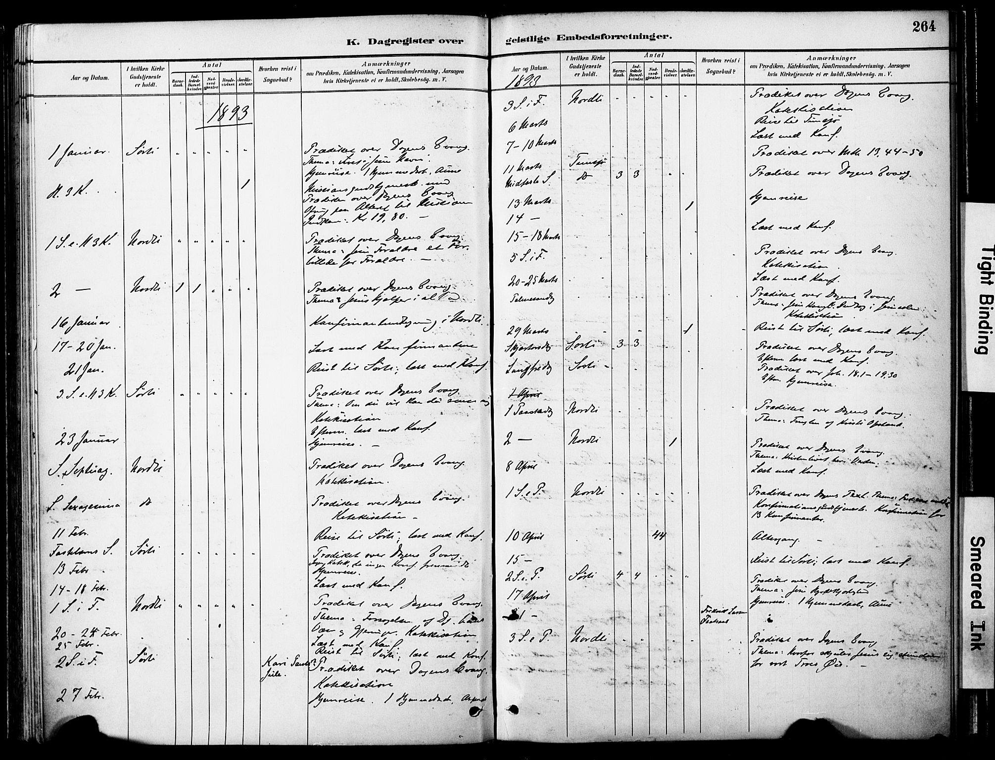 Ministerialprotokoller, klokkerbøker og fødselsregistre - Nord-Trøndelag, SAT/A-1458/755/L0494: Ministerialbok nr. 755A03, 1882-1902, s. 264