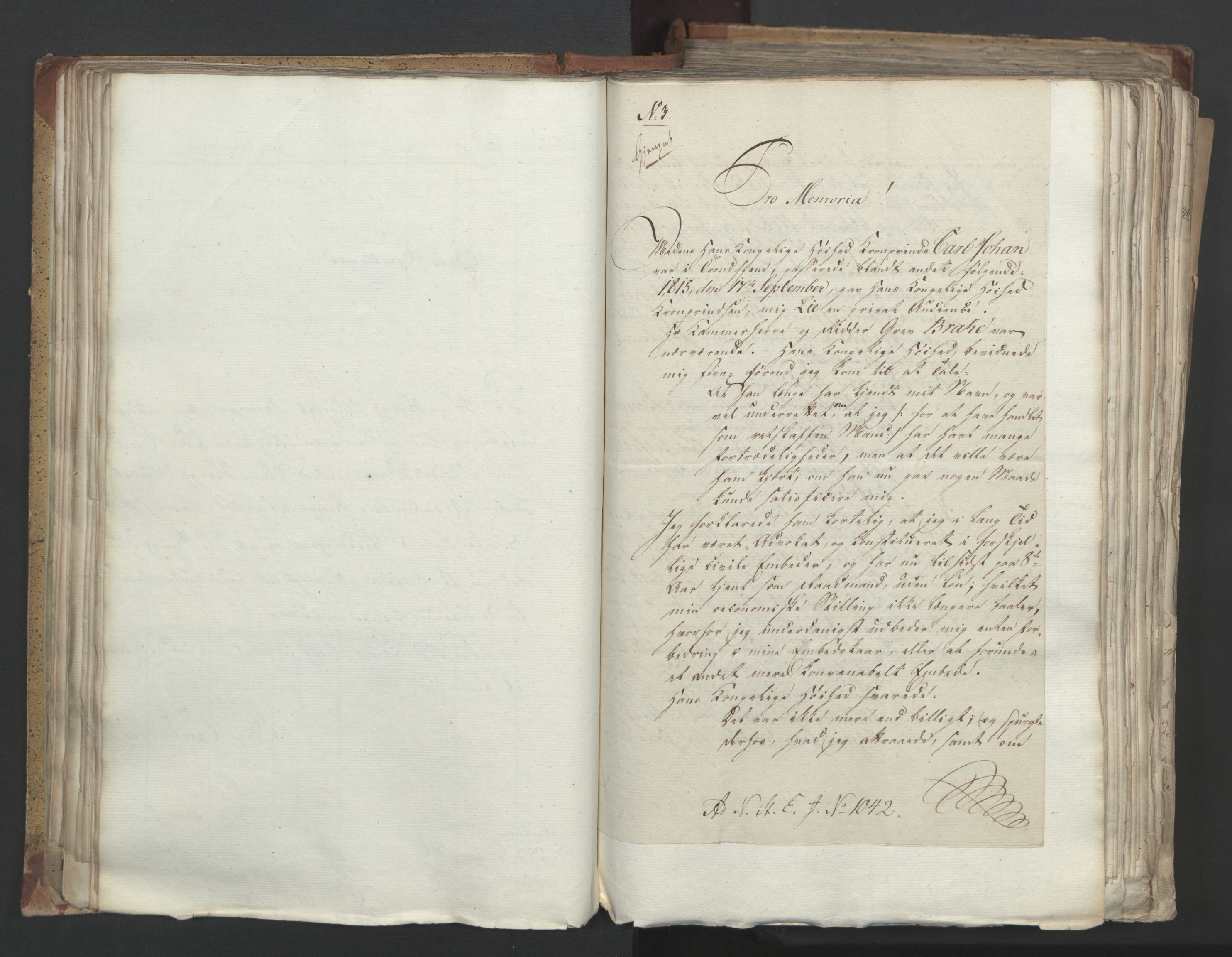 Statsrådsavdelingen i Stockholm, AV/RA-S-1003/D/Da/L0005: Regjeringsinnstillinger nr. 1000-1246, 1816, s. 92