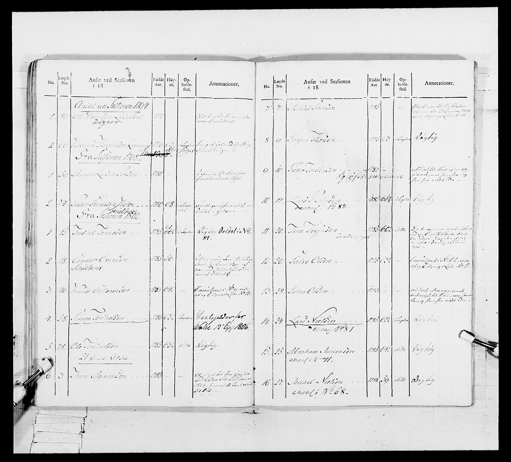 Generalitets- og kommissariatskollegiet, Det kongelige norske kommissariatskollegium, AV/RA-EA-5420/E/Eh/L0109: Vesterlenske nasjonale infanteriregiment, 1806, s. 444