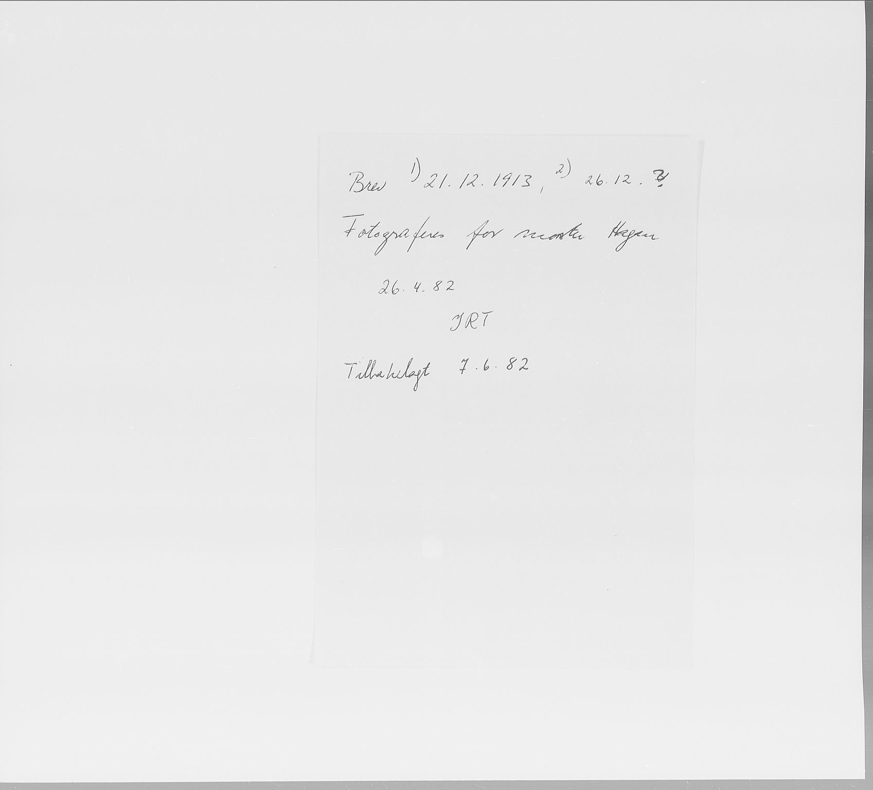 Skredsvig, Christian, AV/RA-PA-0353/E/L0001: Privatbrev fra enkeltpersoner, 1888-1961, s. 87