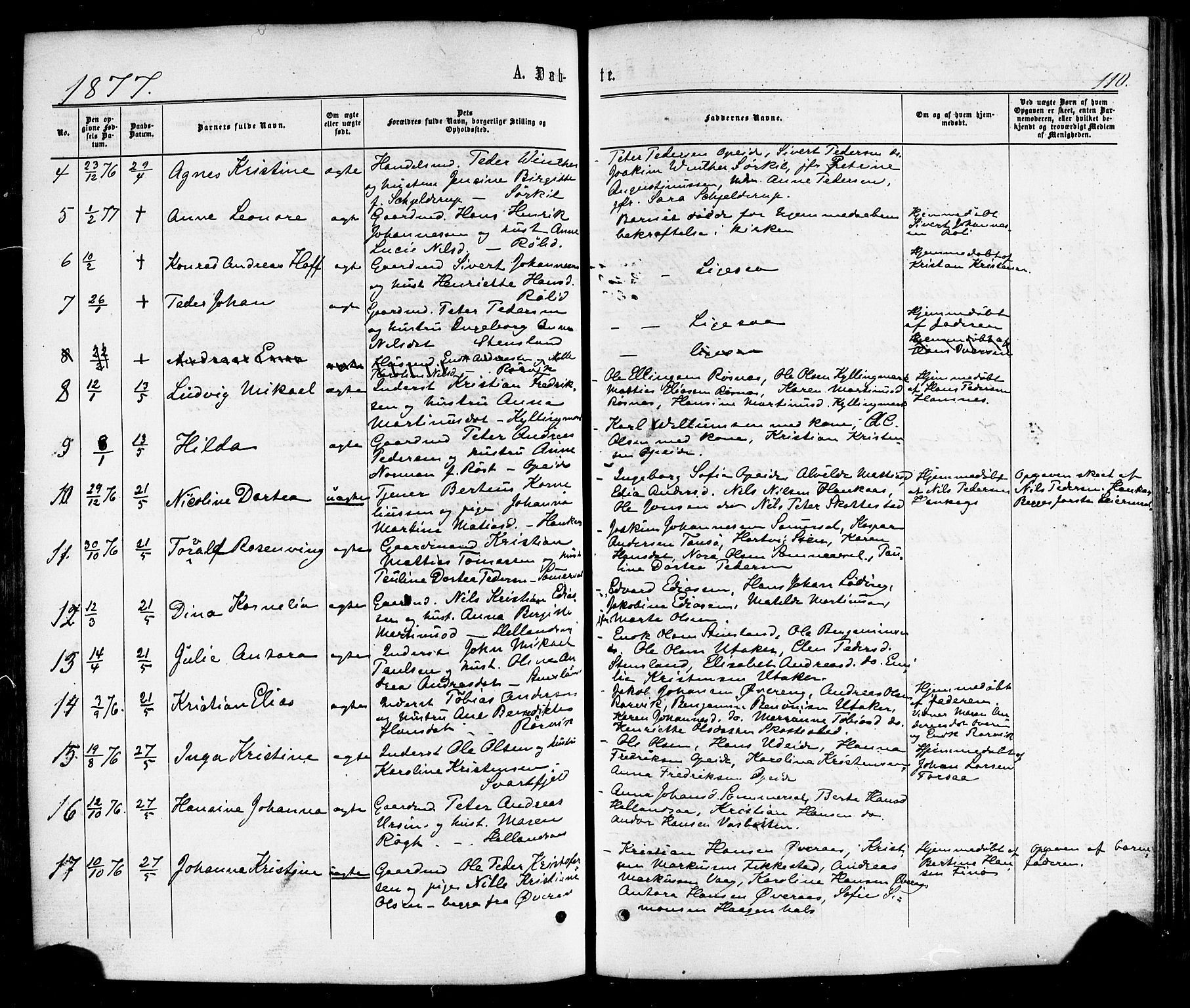 Ministerialprotokoller, klokkerbøker og fødselsregistre - Nordland, AV/SAT-A-1459/859/L0845: Ministerialbok nr. 859A05, 1863-1877, s. 110