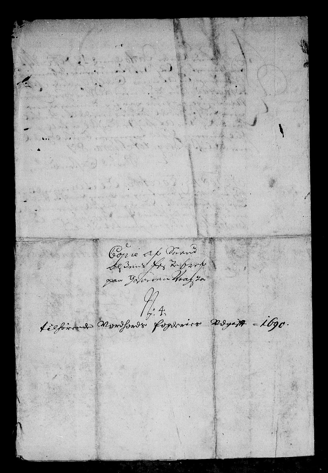 Rentekammeret inntil 1814, Reviderte regnskaper, Stiftamtstueregnskaper, Bergen stiftamt, RA/EA-6043/R/Rc/L0092: Bergen stiftamt, 1689-1690