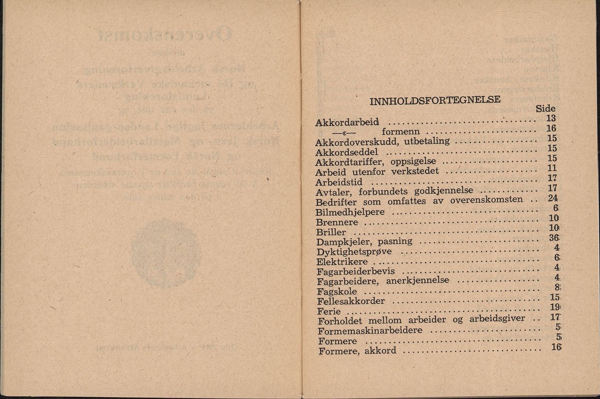 Norsk jern- og metallarbeiderforbund, AAB/ARK-1659/O/L0001/0019: Verkstedsoverenskomsten / Verkstedsoverenskomsten, 1946