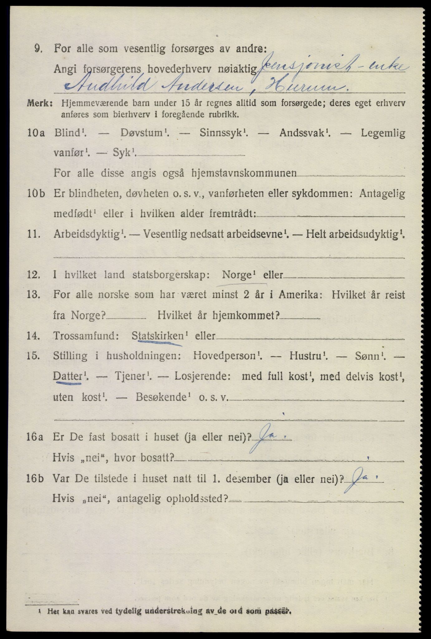 SAKO, Folketelling 1920 for 0628 Hurum herred, 1920, s. 3119