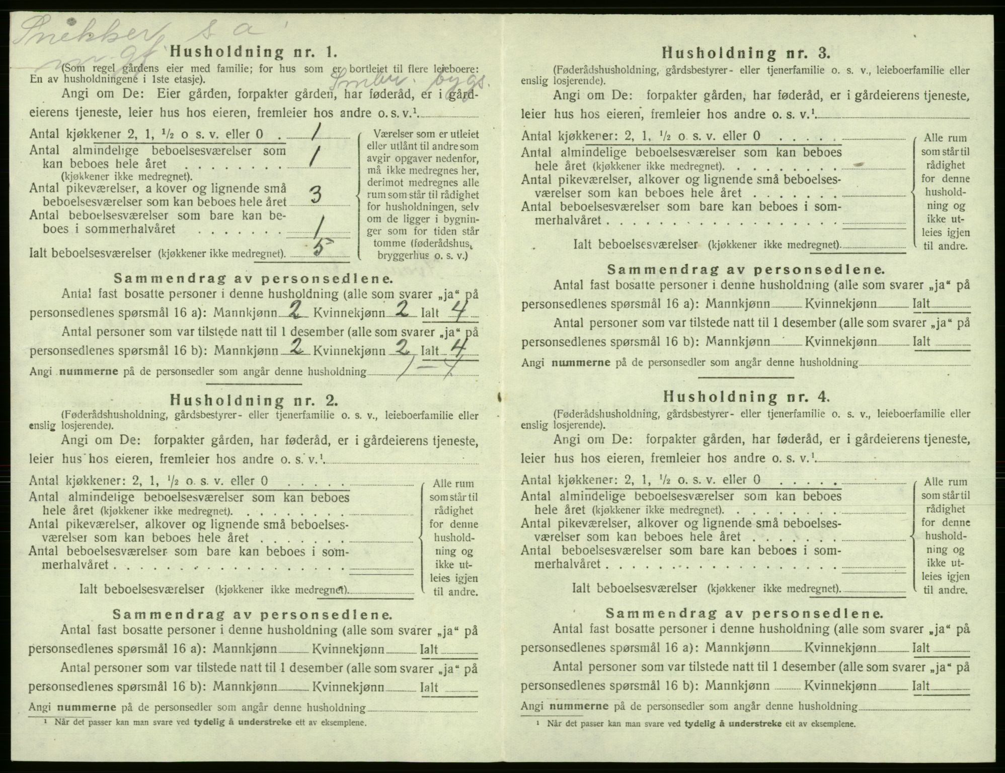 SAB, Folketelling 1920 for 1238 Kvam herred, 1920, s. 743