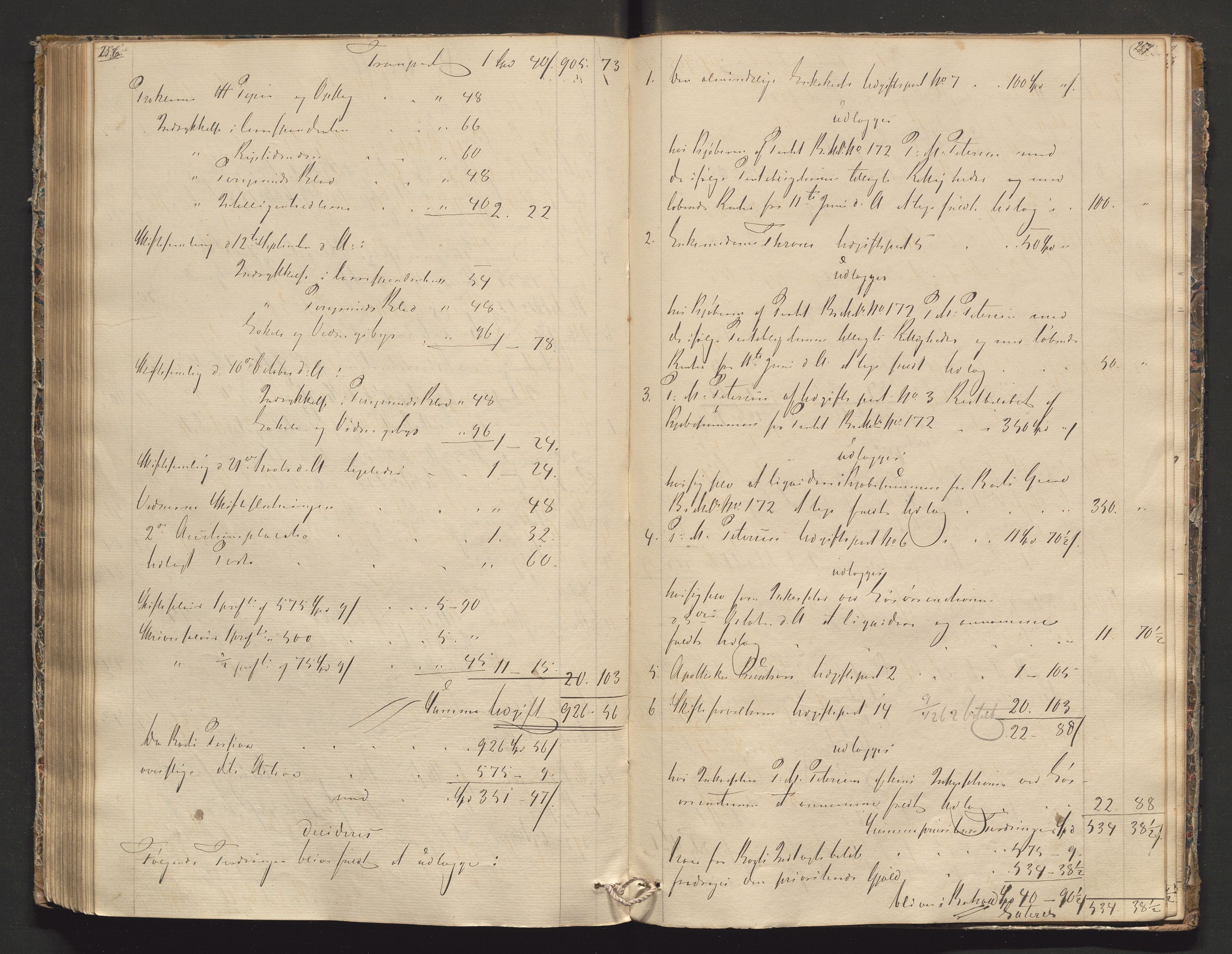 Porsgrunn byfogd, AV/SAKO-A-106/H/Hb/L0008: Skifteprotokoll - D., 1856-1863, s. 256-257